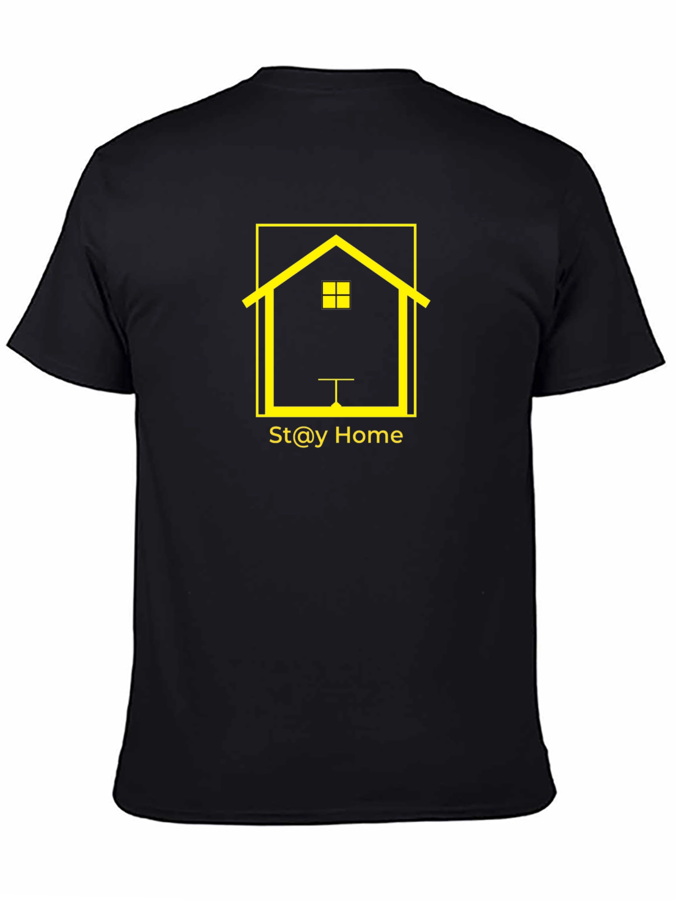 Stay Home Graphic T-Shirt - Black