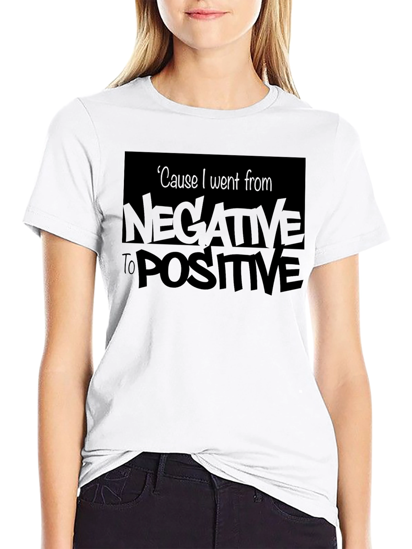 Negative to Positive Graphic T-Shirt