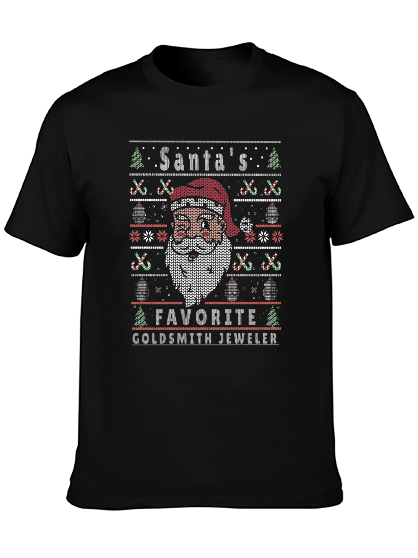 Santas Favorite Goldsmith Jeweler Christmas T-Shirt