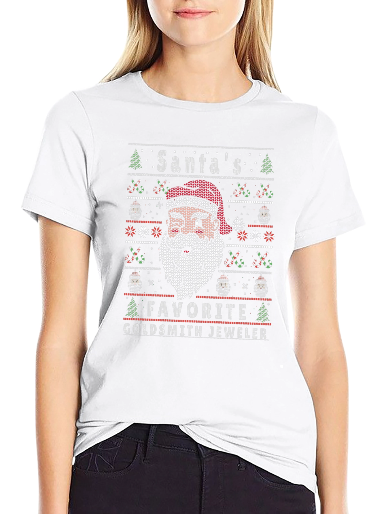 Santas Favorite Goldsmith Jeweler Christmas T-Shirt