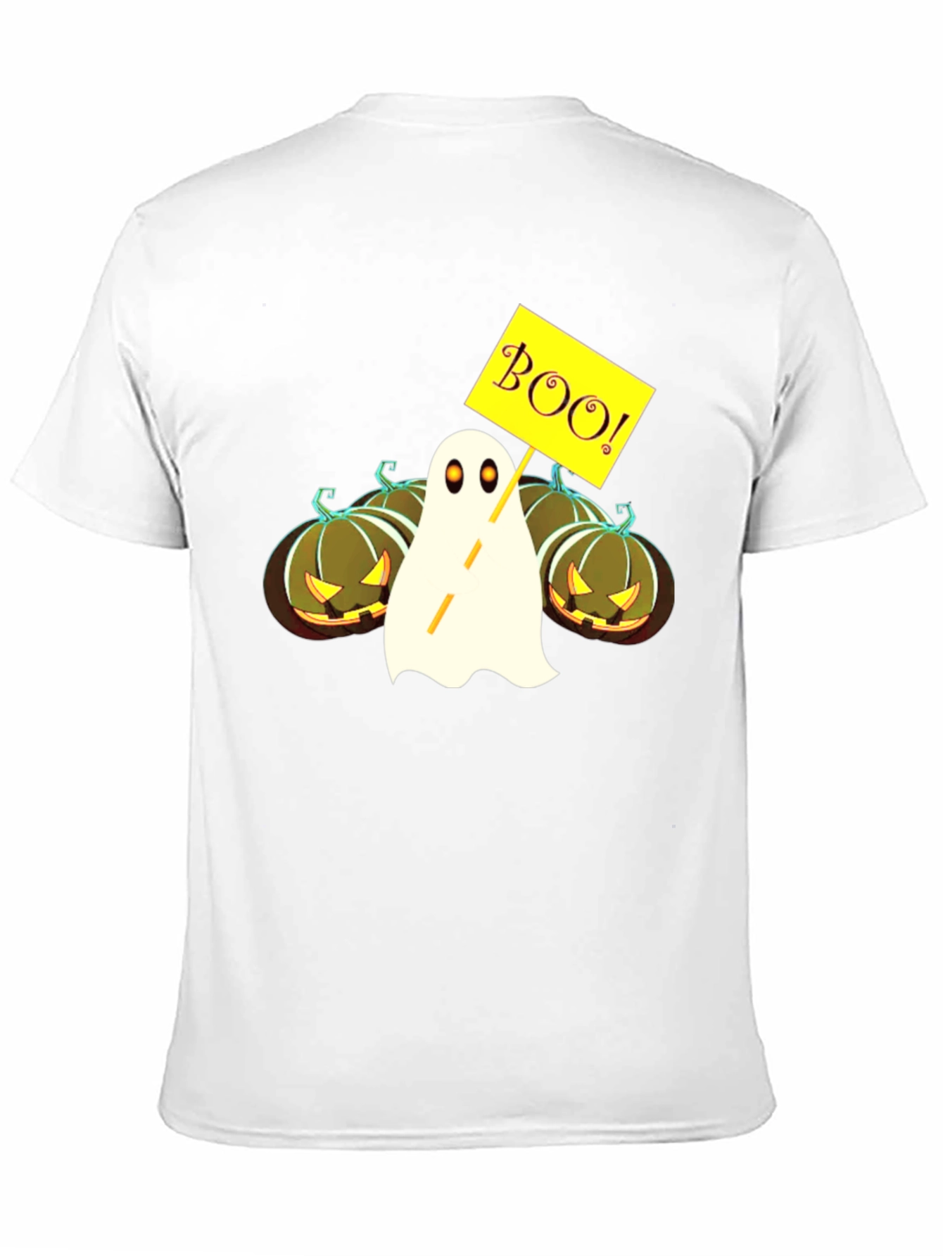 Halloween Ghost & Pumpkin Graphic Tee