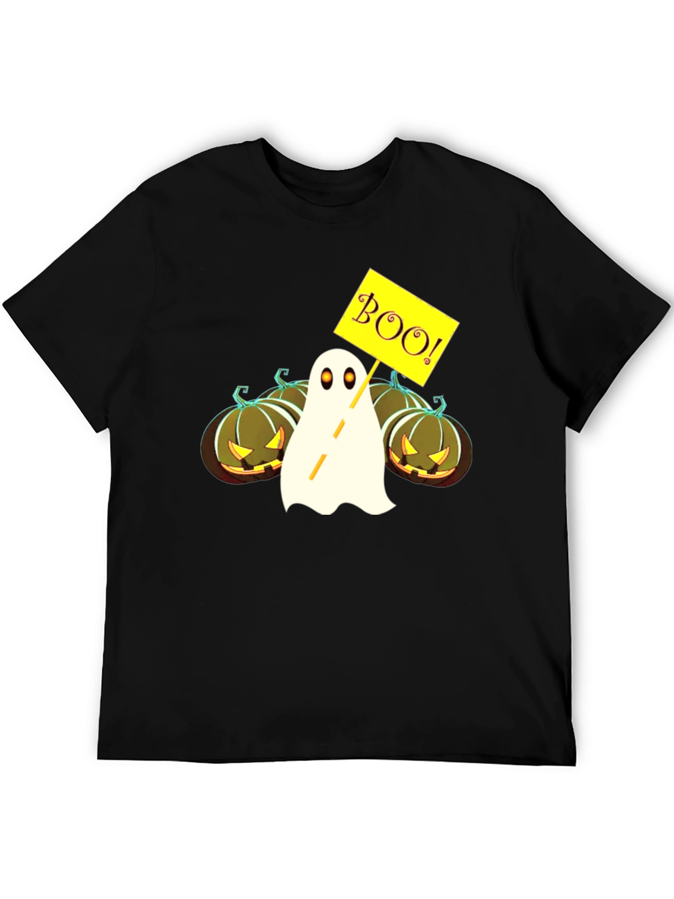 Halloween Ghost & Pumpkin Graphic Tee