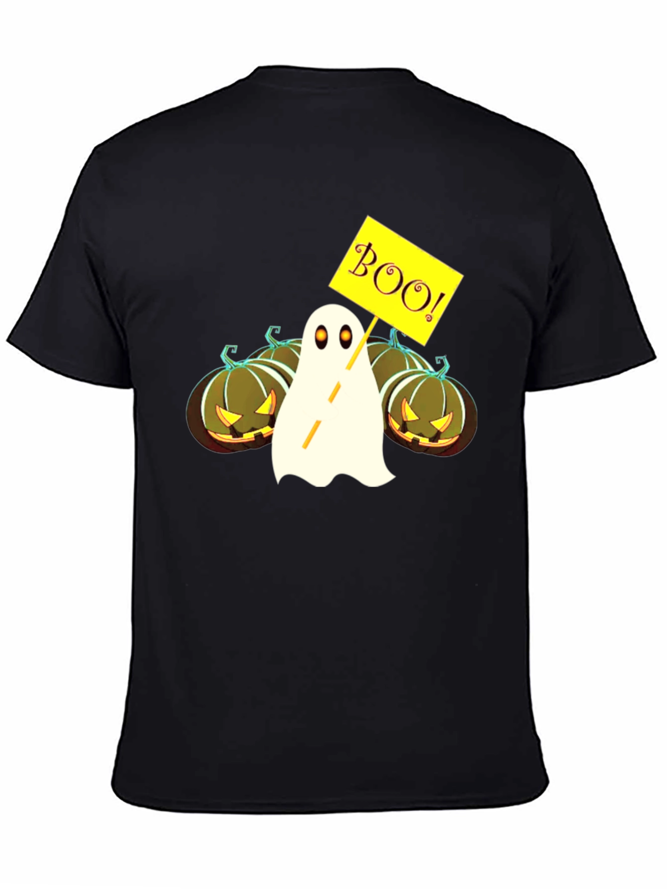 Halloween Ghost & Pumpkin Graphic Tee