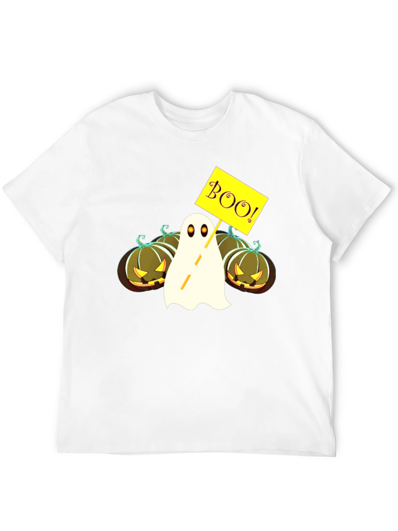 Halloween Ghost & Pumpkin Graphic Tee