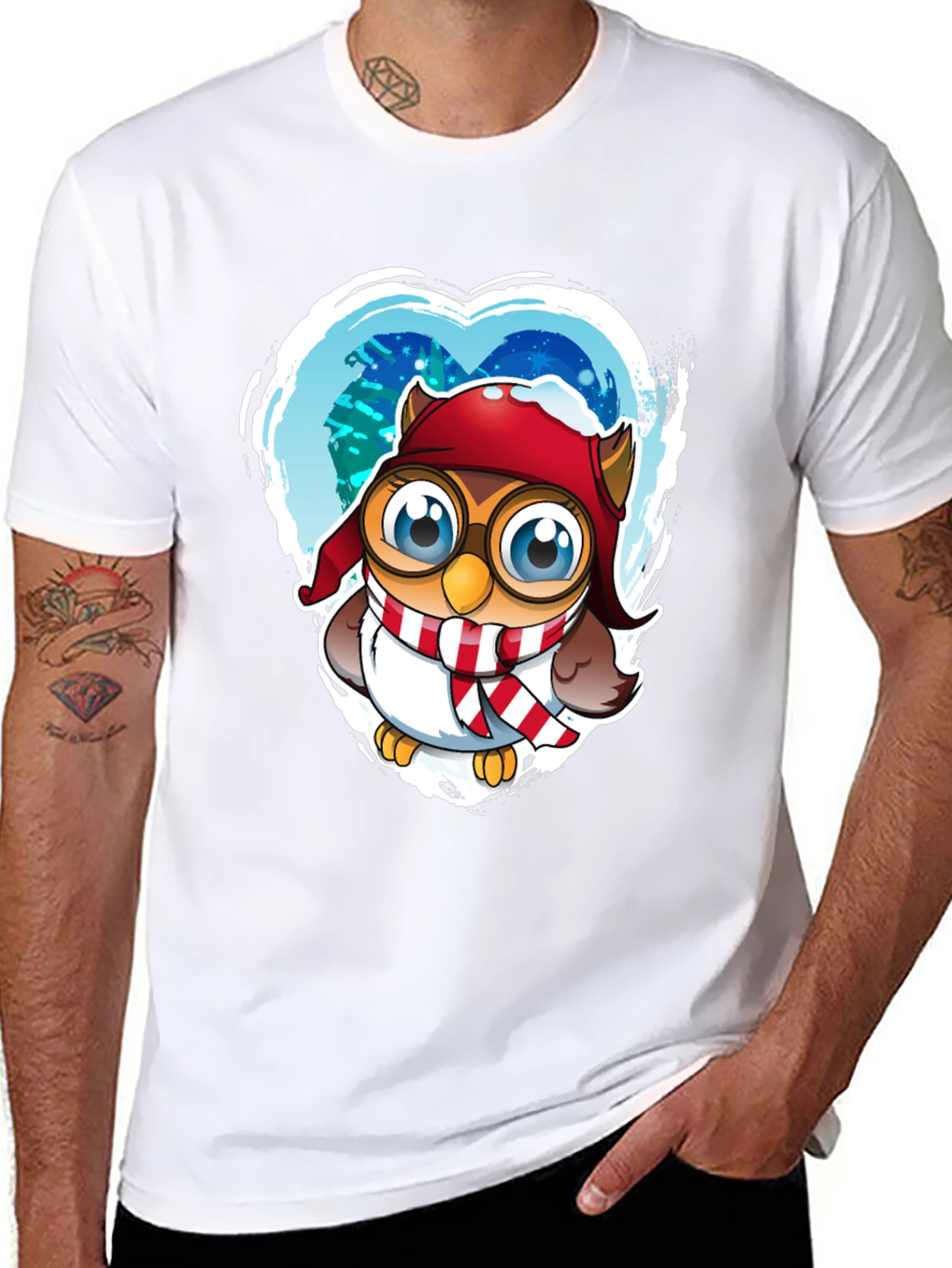 Cute Winter Owl T-Shirt