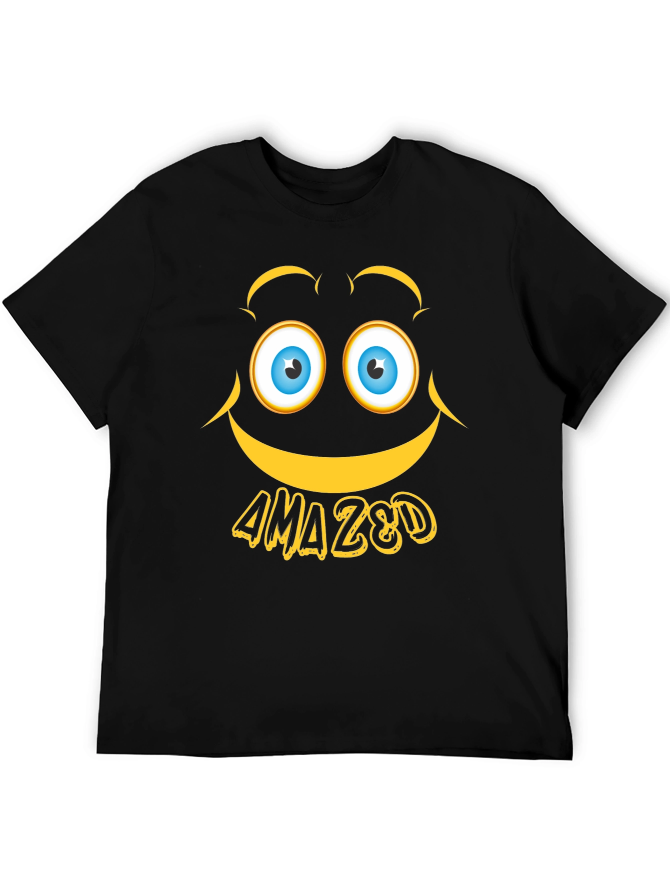 Amazed Graphic Tee - Expressive Emoji Design