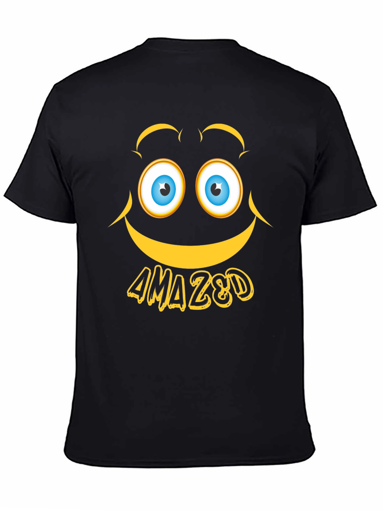 Amazed Graphic Tee - Expressive Emoji Design
