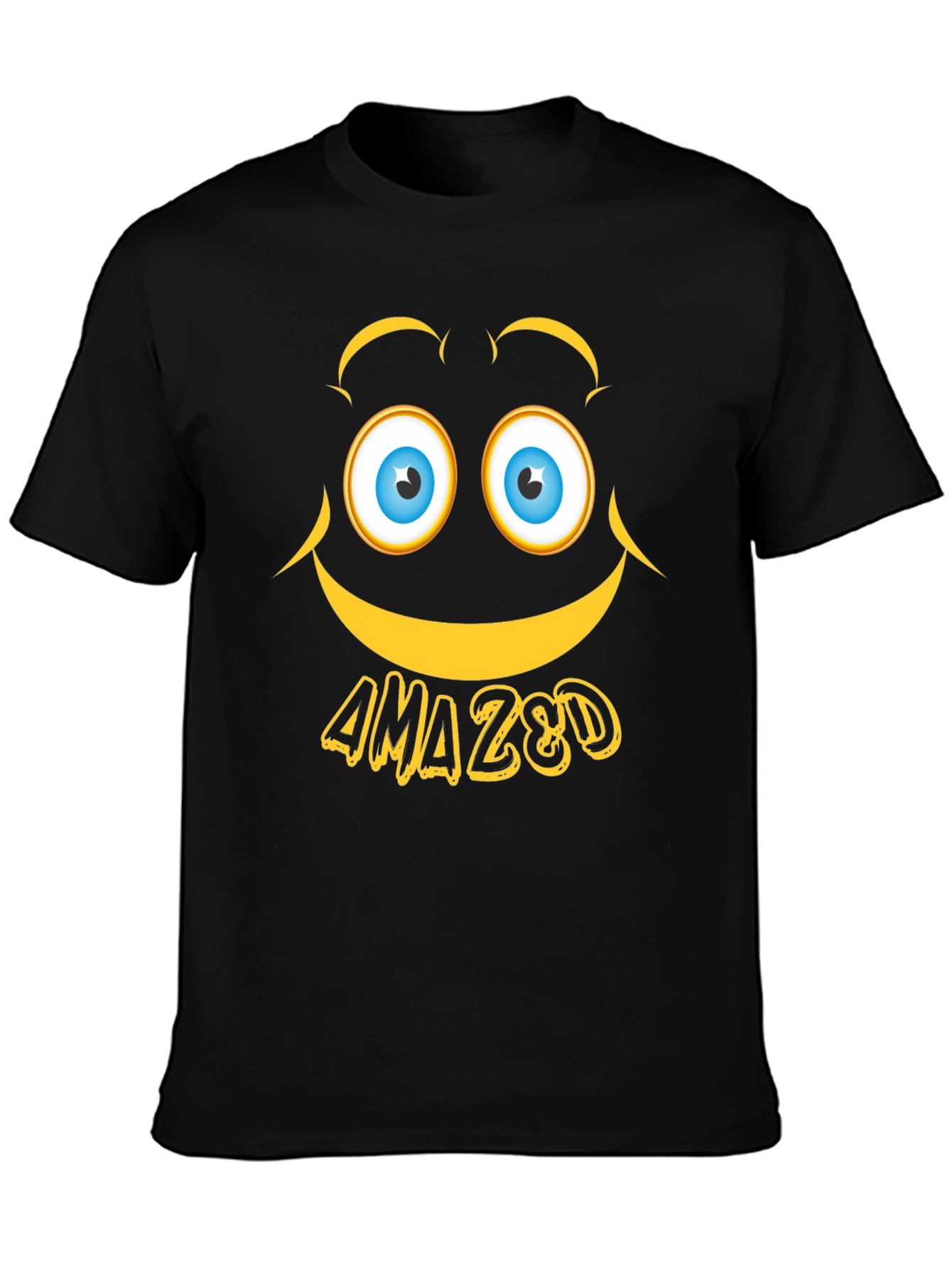 Amazed Graphic Tee - Expressive Emoji Design