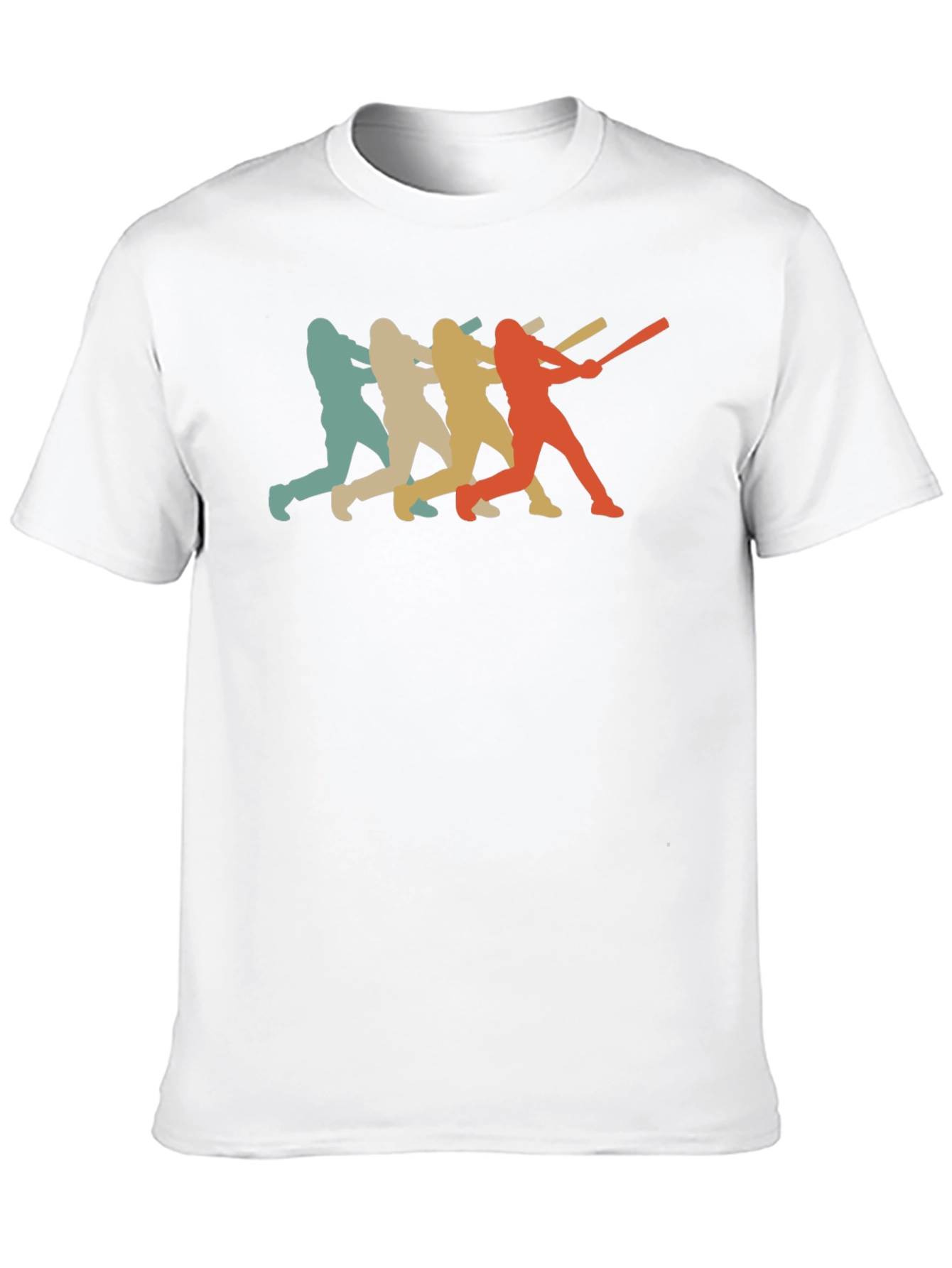 Retro Baseball Player Graphic T-Shirt