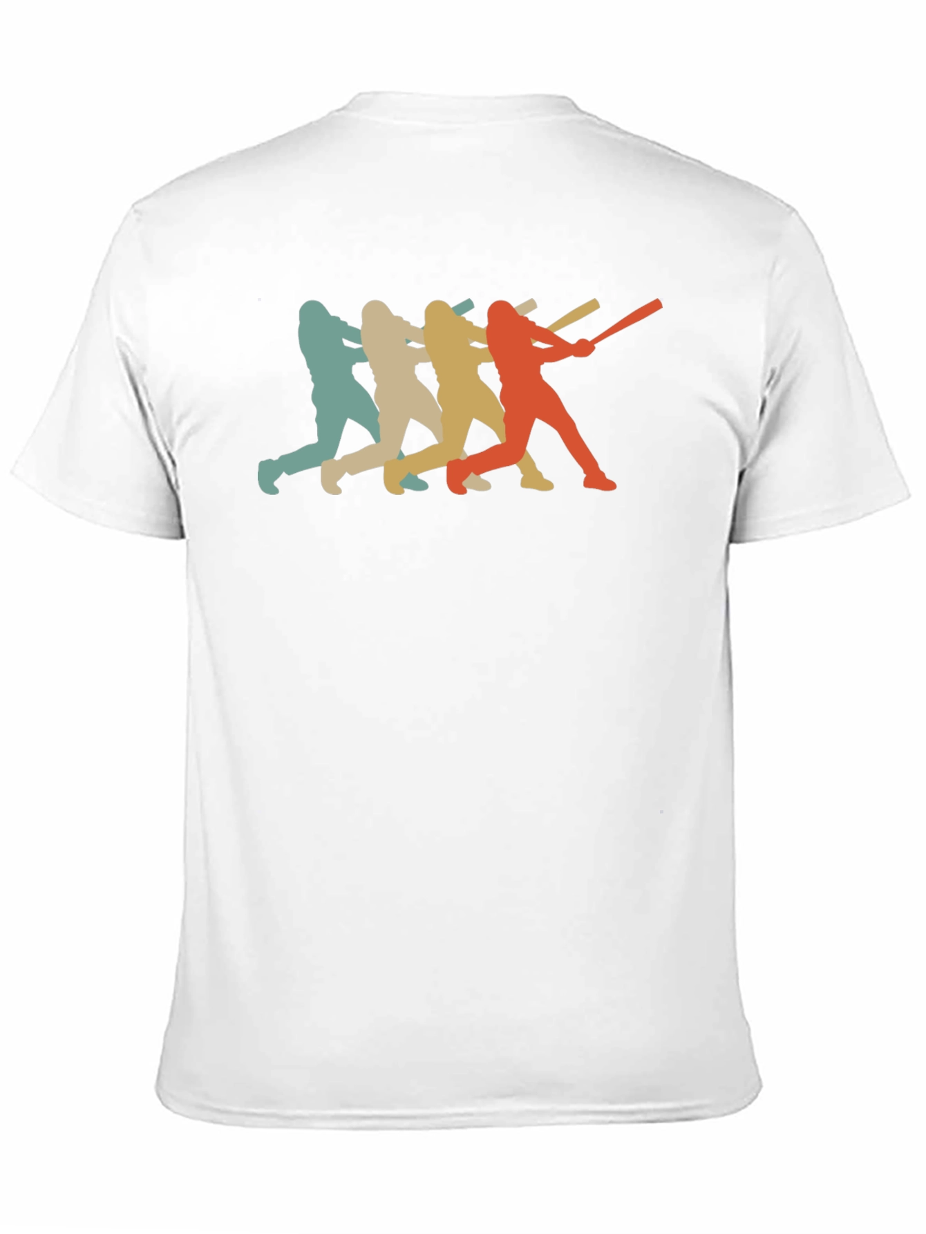 Retro Baseball Player Graphic T-Shirt