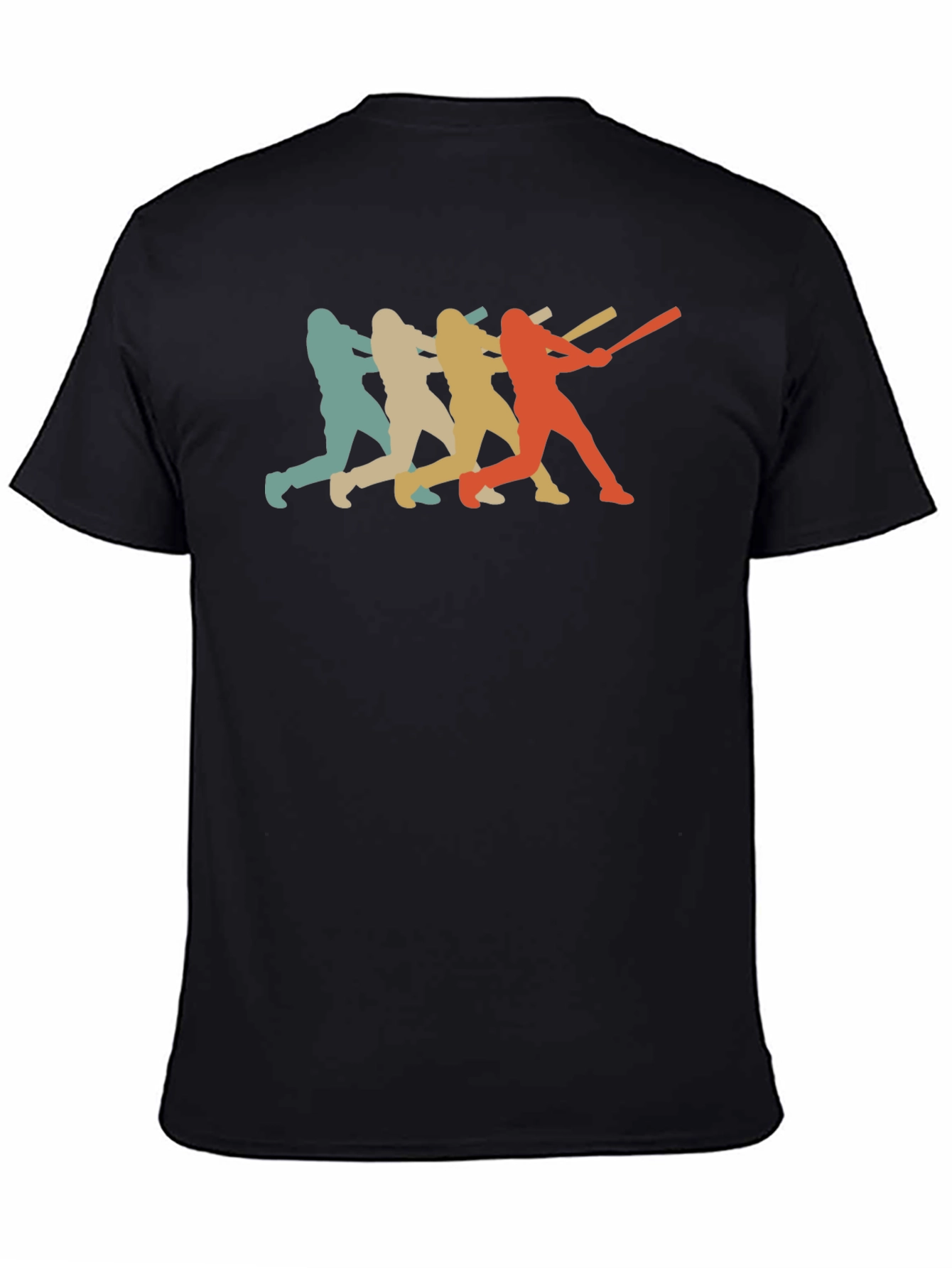 Retro Baseball Player Graphic T-Shirt