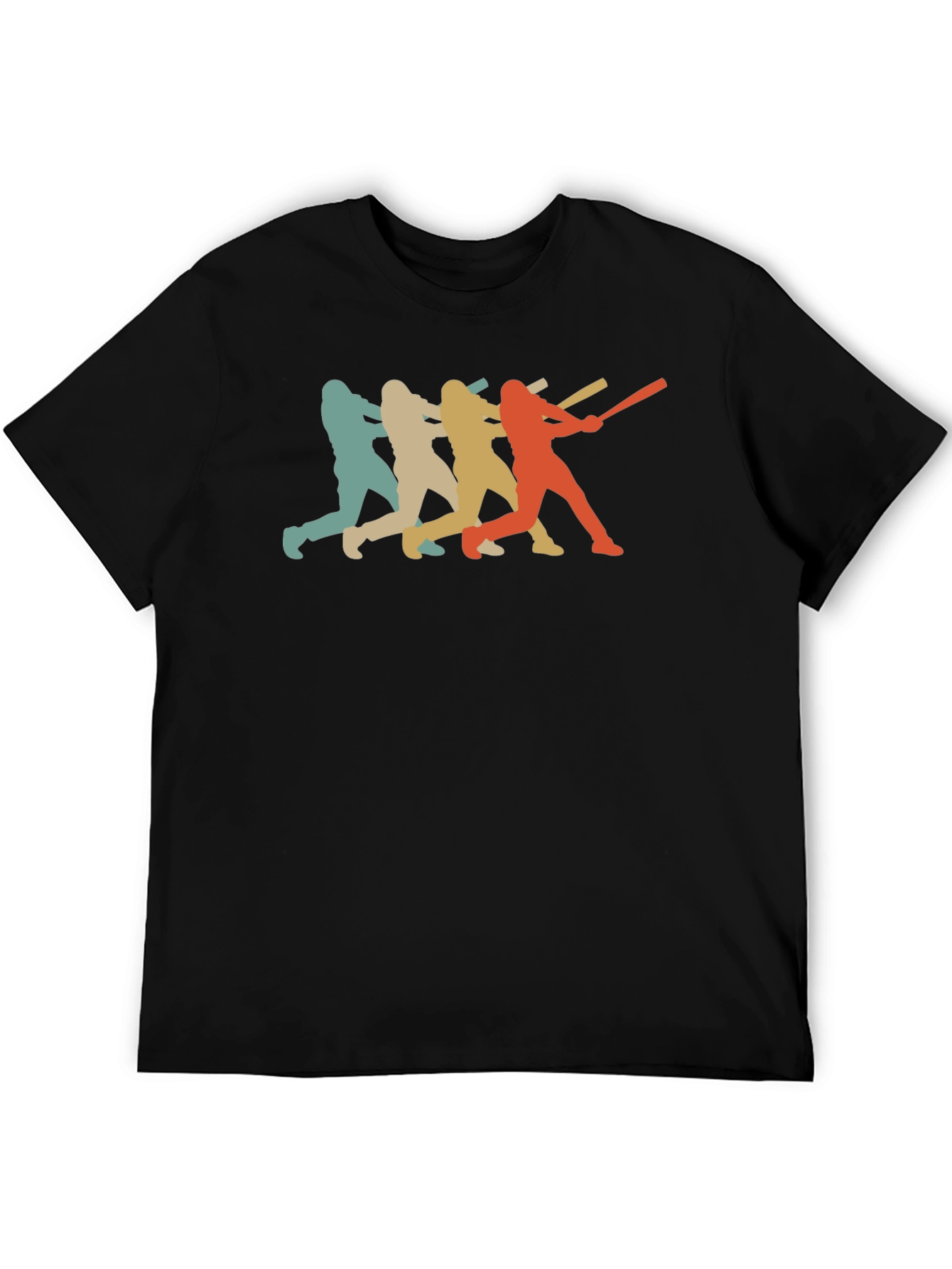 Retro Baseball Player Graphic T-Shirt