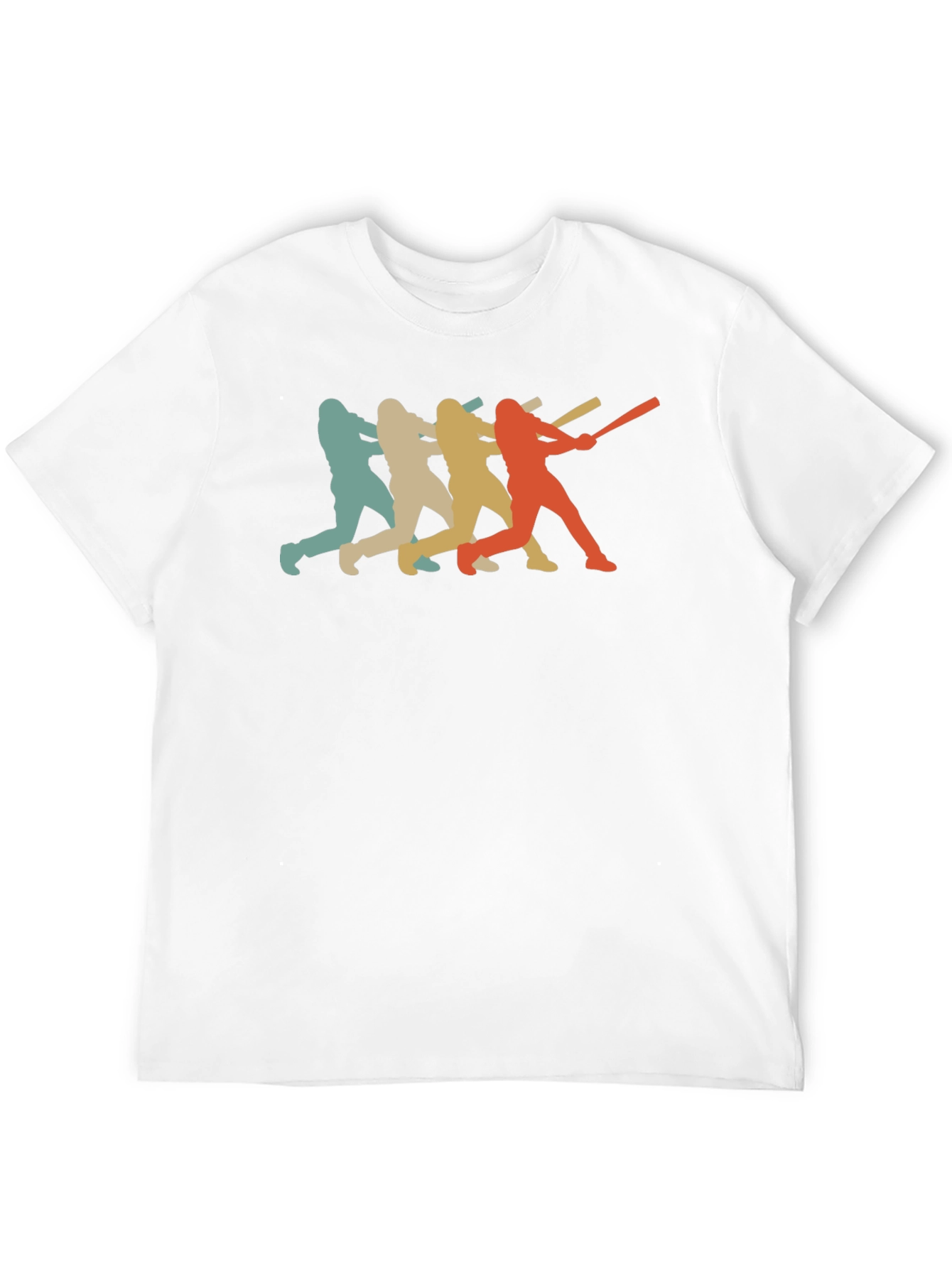 Retro Baseball Player Graphic T-Shirt