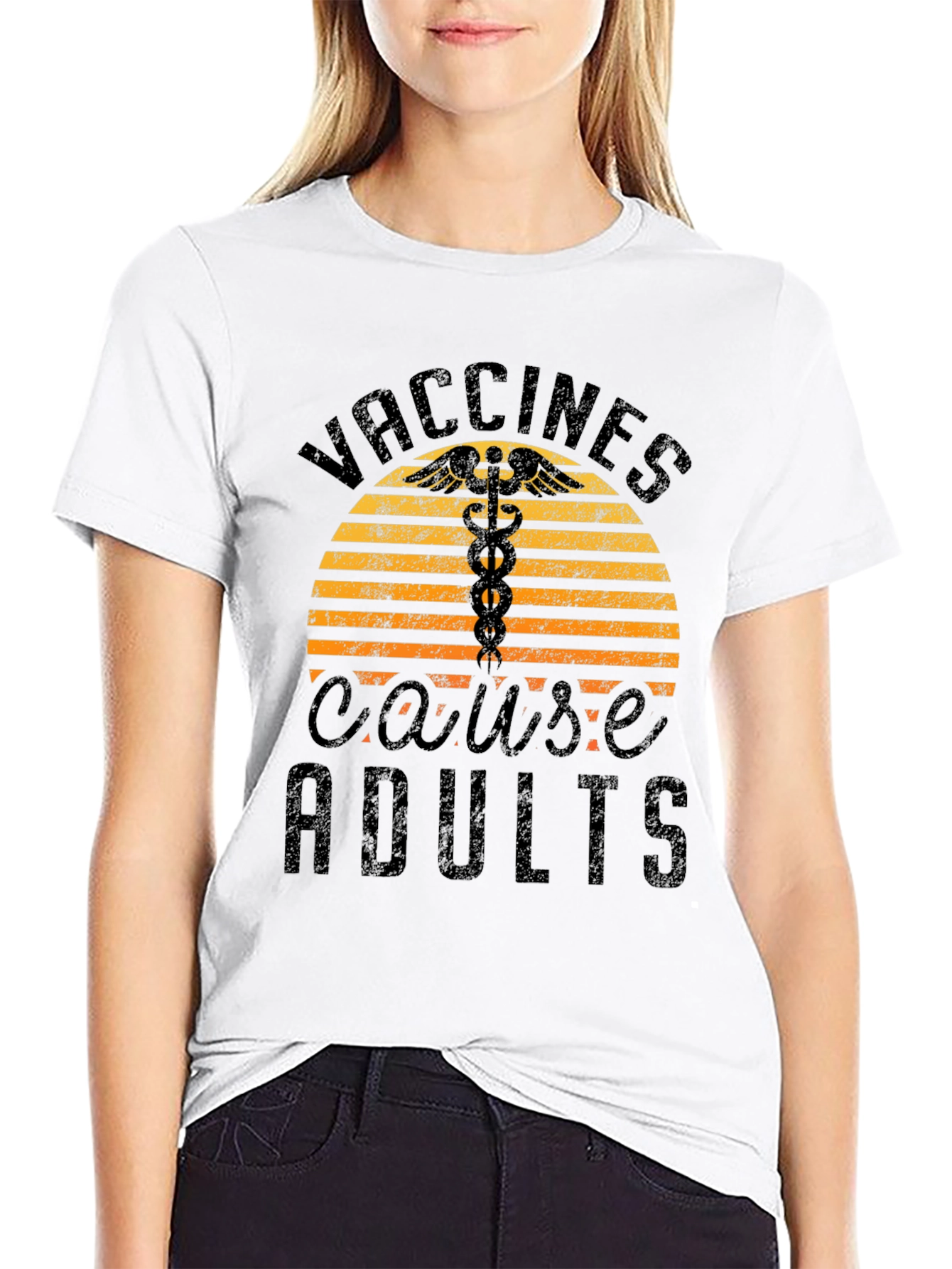 Vaccines Cause Adults Graphic T-Shirt