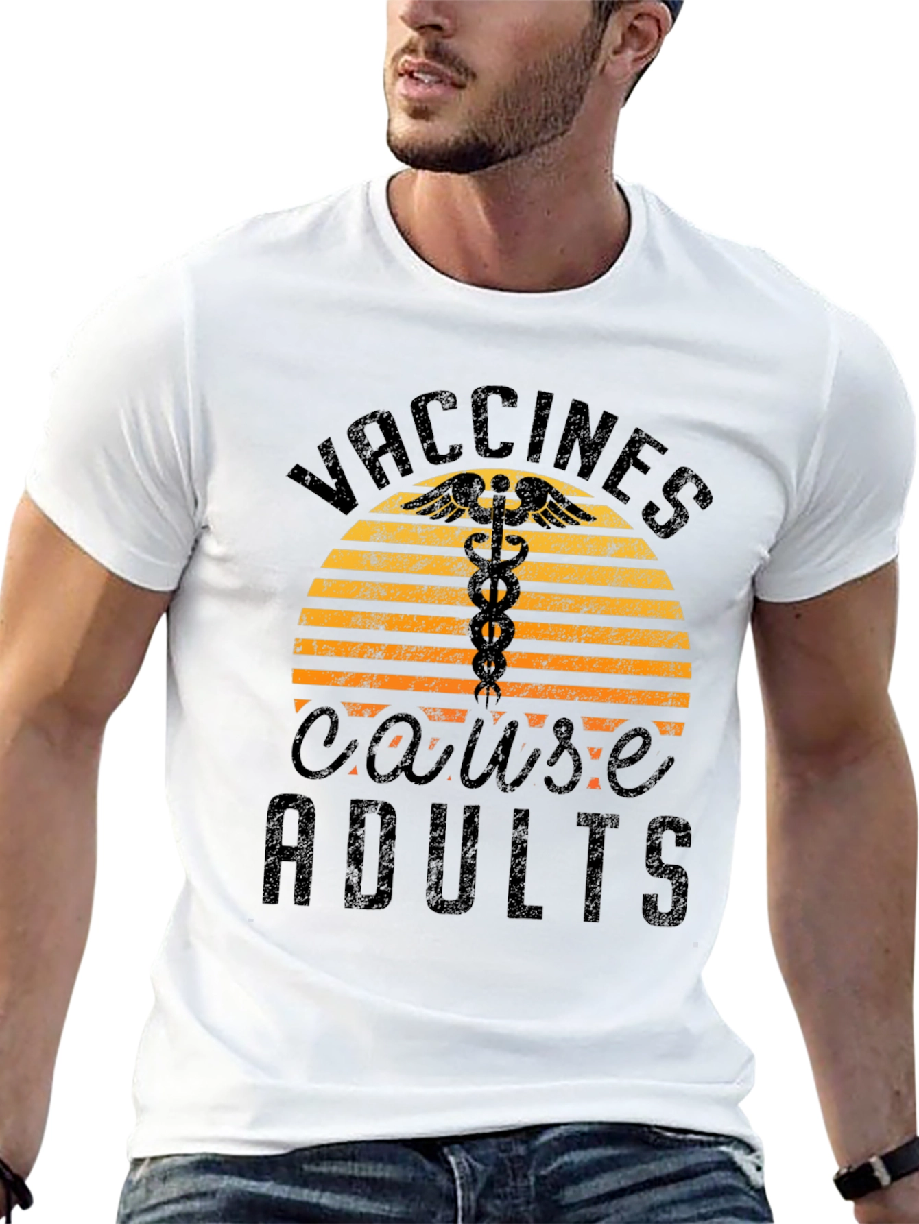Vaccines Cause Adults Graphic T-Shirt