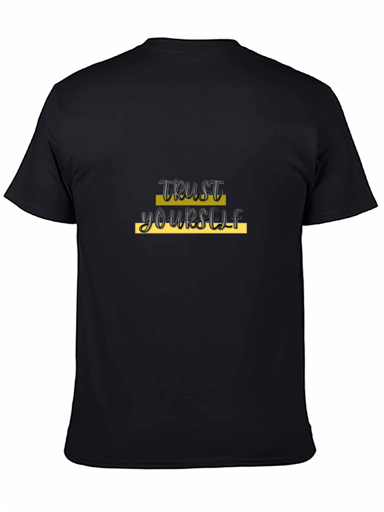 Trust Yourself Black Graphic Tee