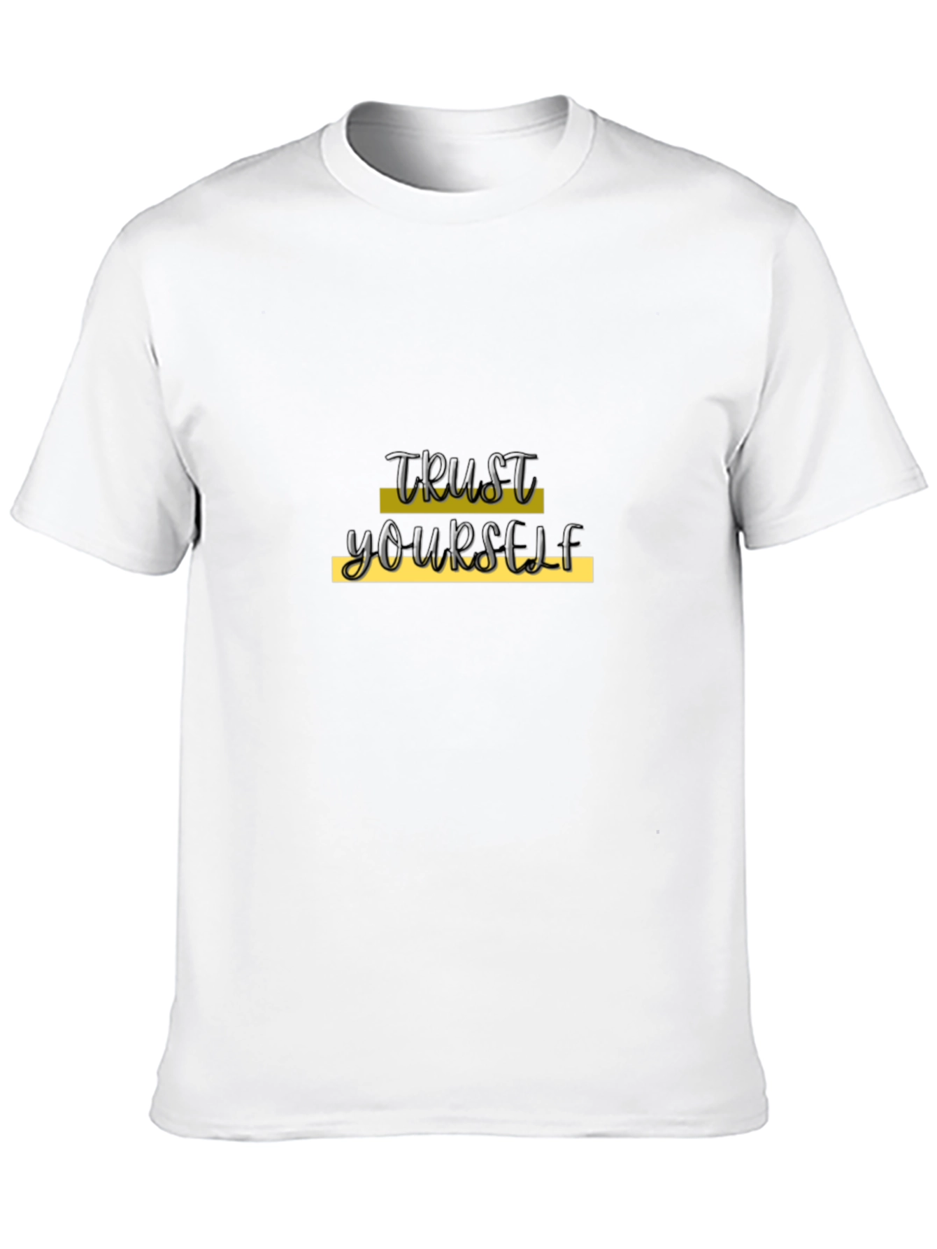 Trust Yourself Black Graphic Tee