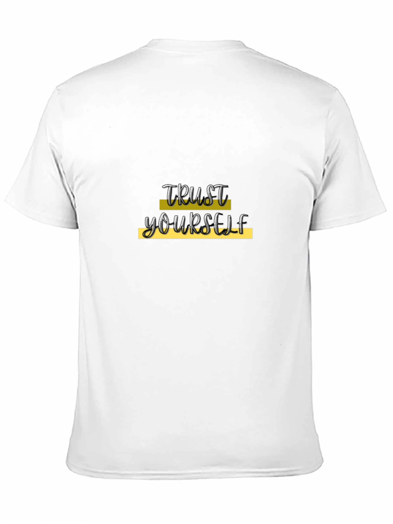 Trust Yourself Black Graphic Tee