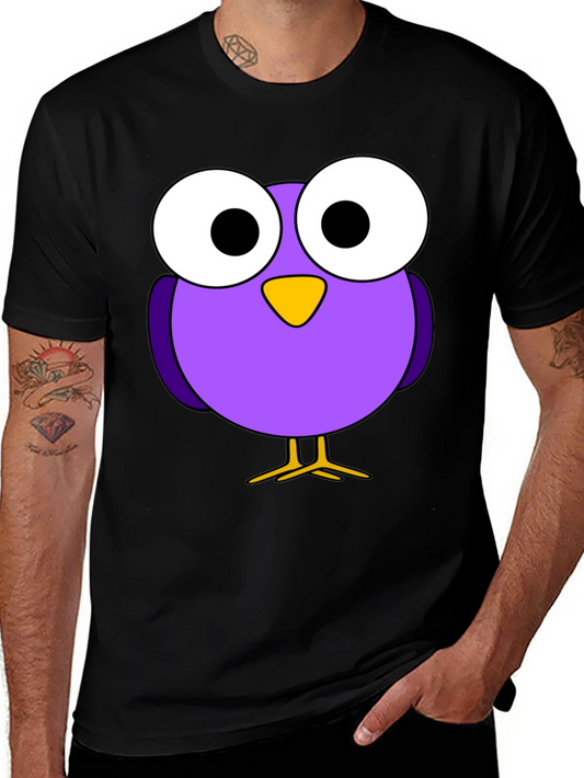 Cartoon Bird Graphic T-Shirt