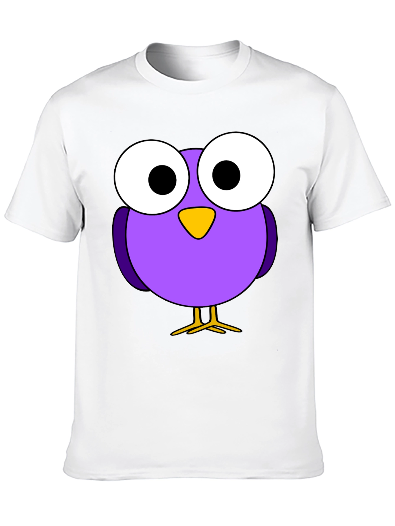 Cartoon Bird Graphic T-Shirt