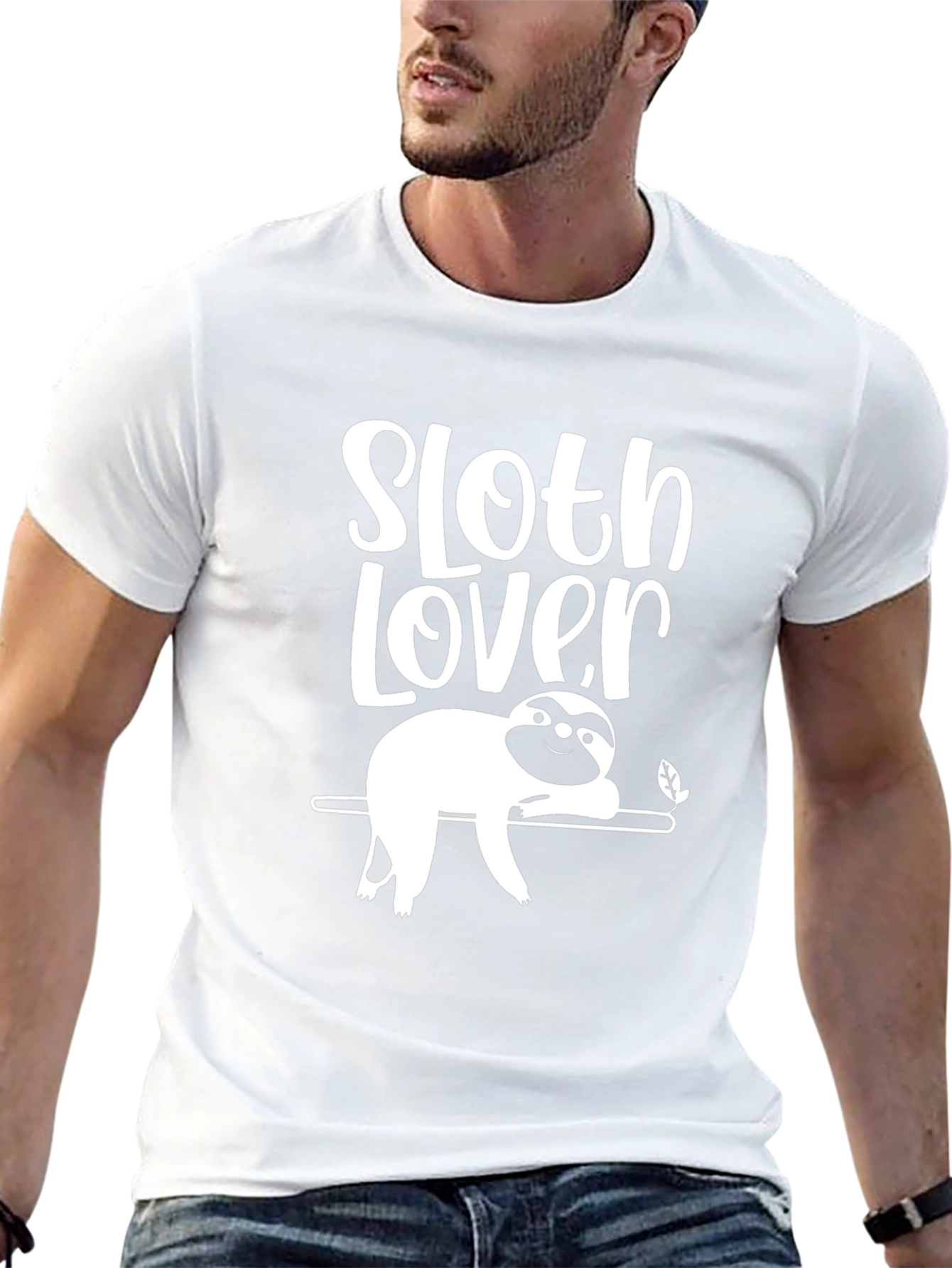 Sloth Lover Graphic T-Shirt | Mens Crew Neck Tee