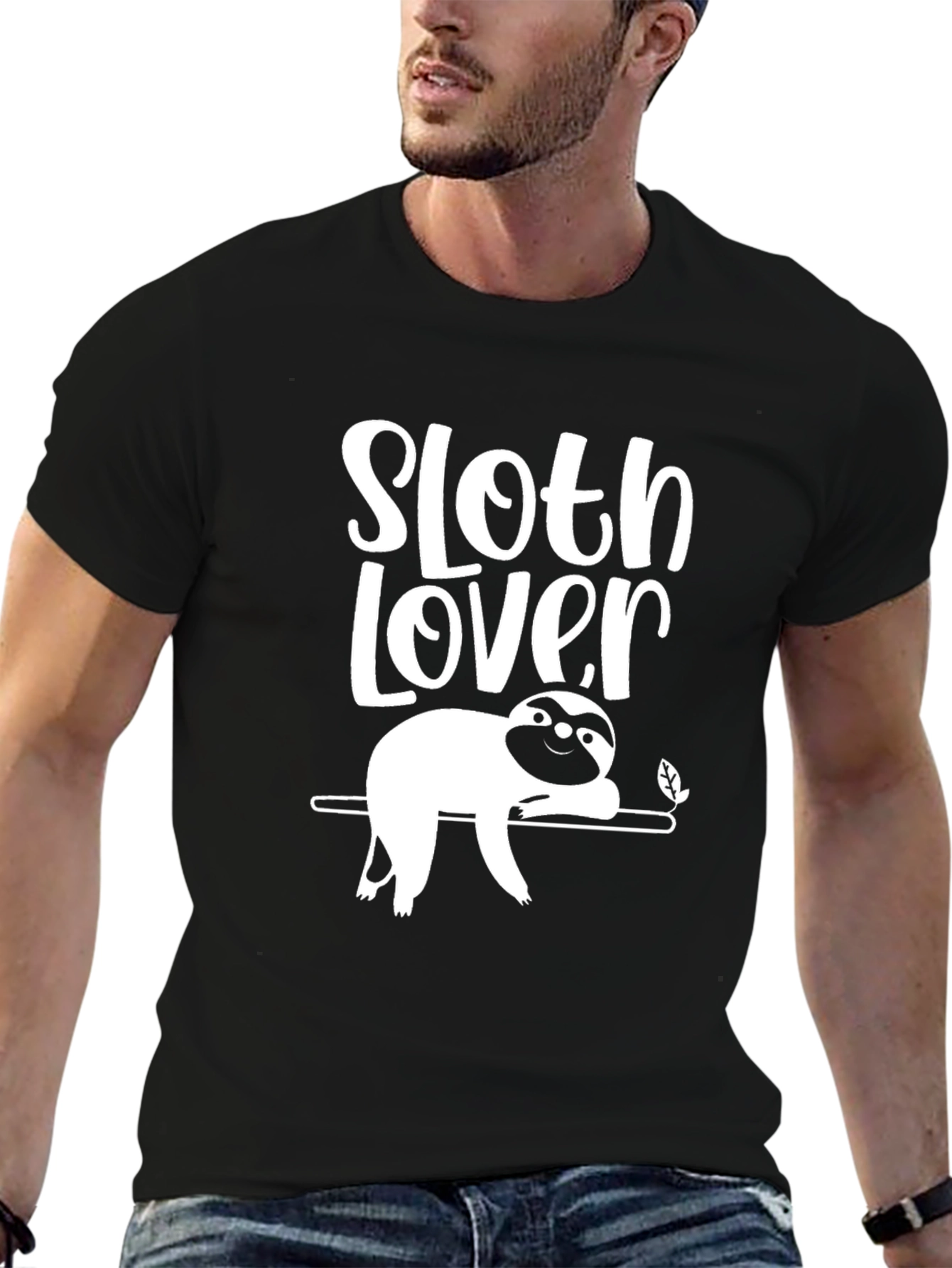 Sloth Lover Graphic T-Shirt | Mens Crew Neck Tee