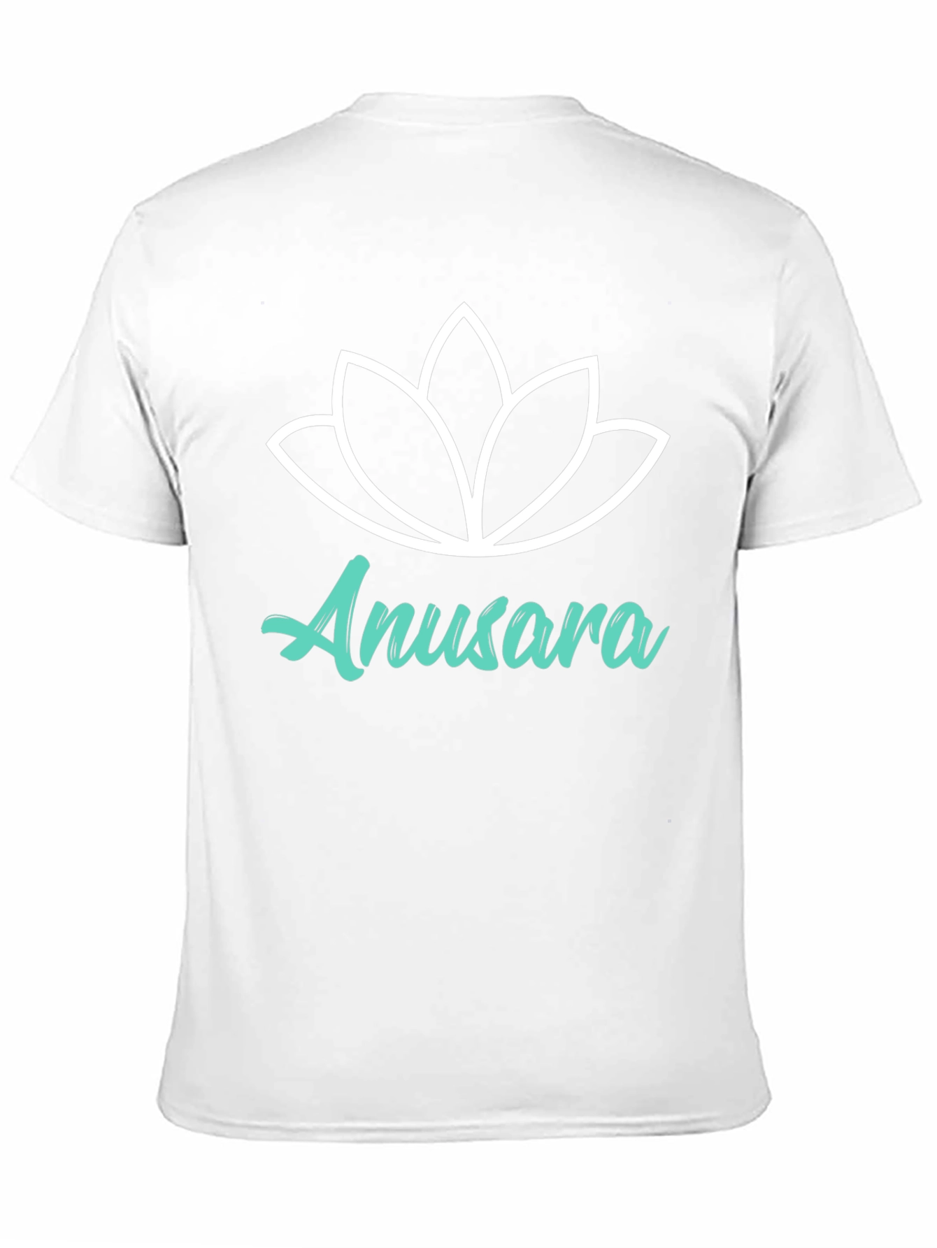 Anusara Yoga Lotus Graphic Black T-Shirt