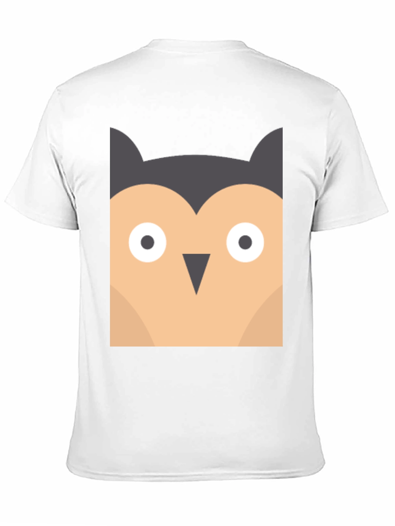 Owl Graphic Print Black Tee