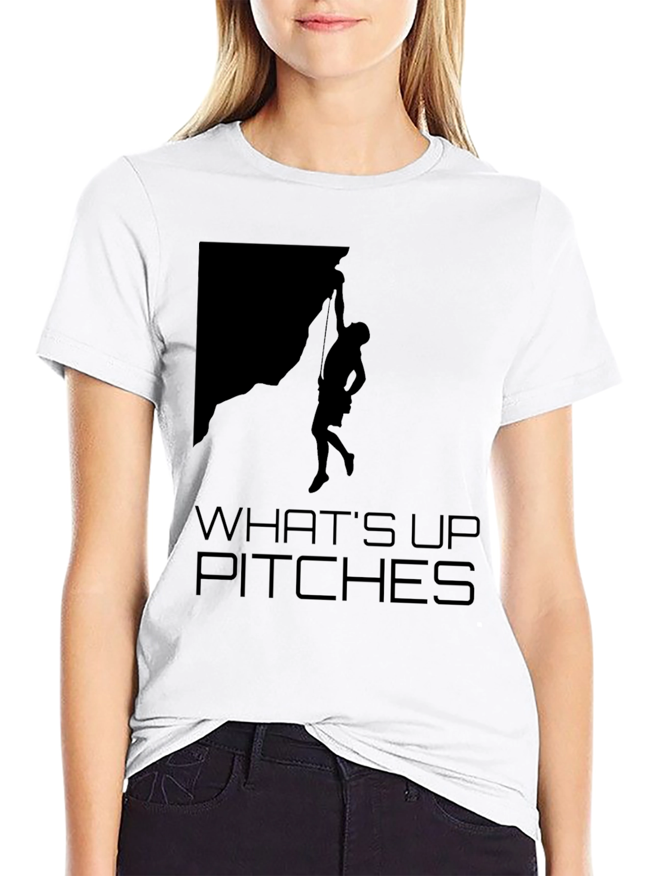 Whats Up Pitches Climbing T-Shirt