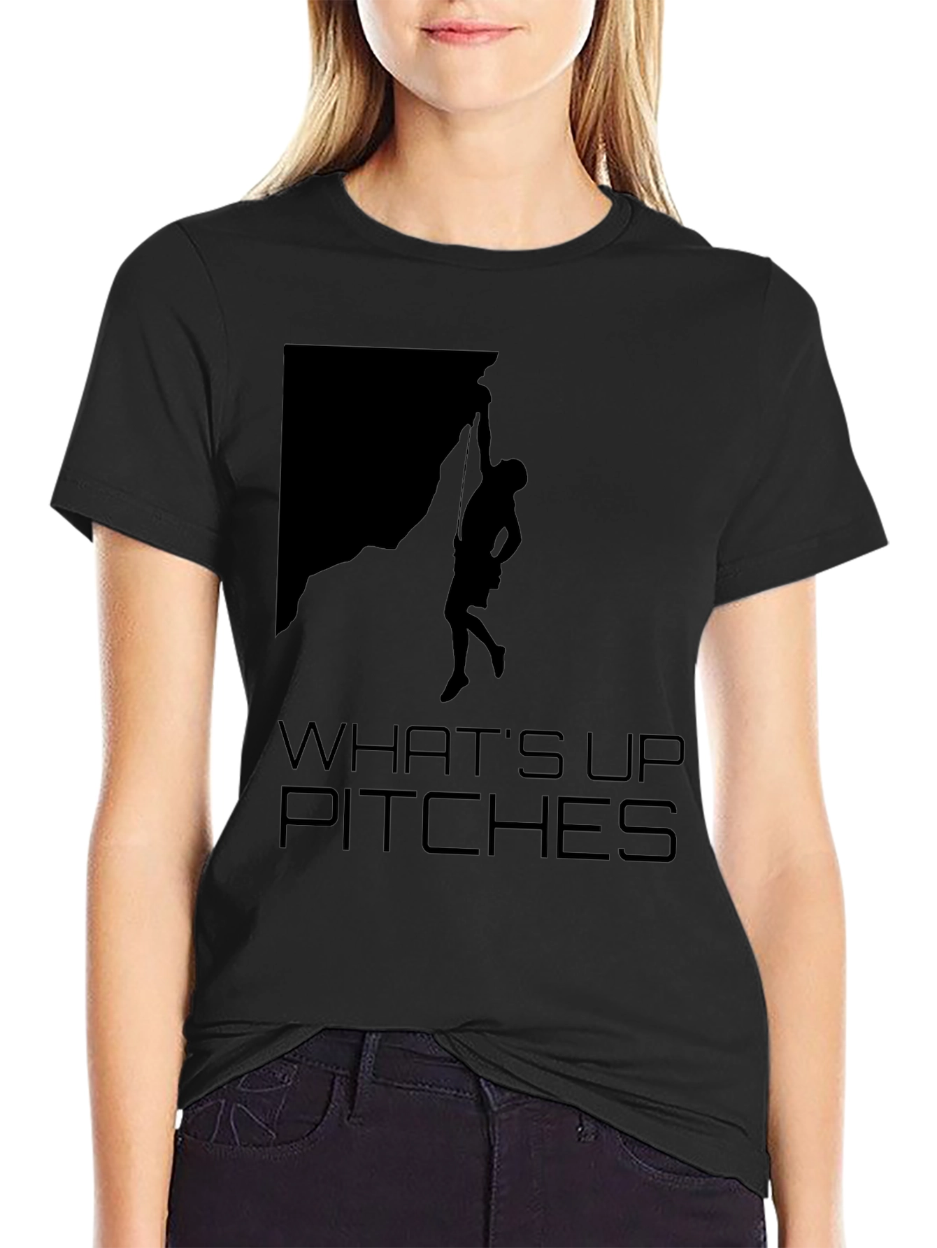 Whats Up Pitches Climbing T-Shirt