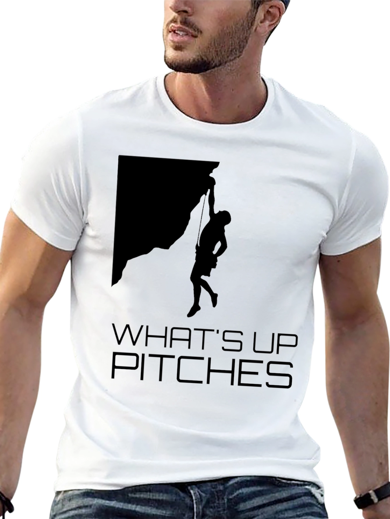 Whats Up Pitches Climbing T-Shirt