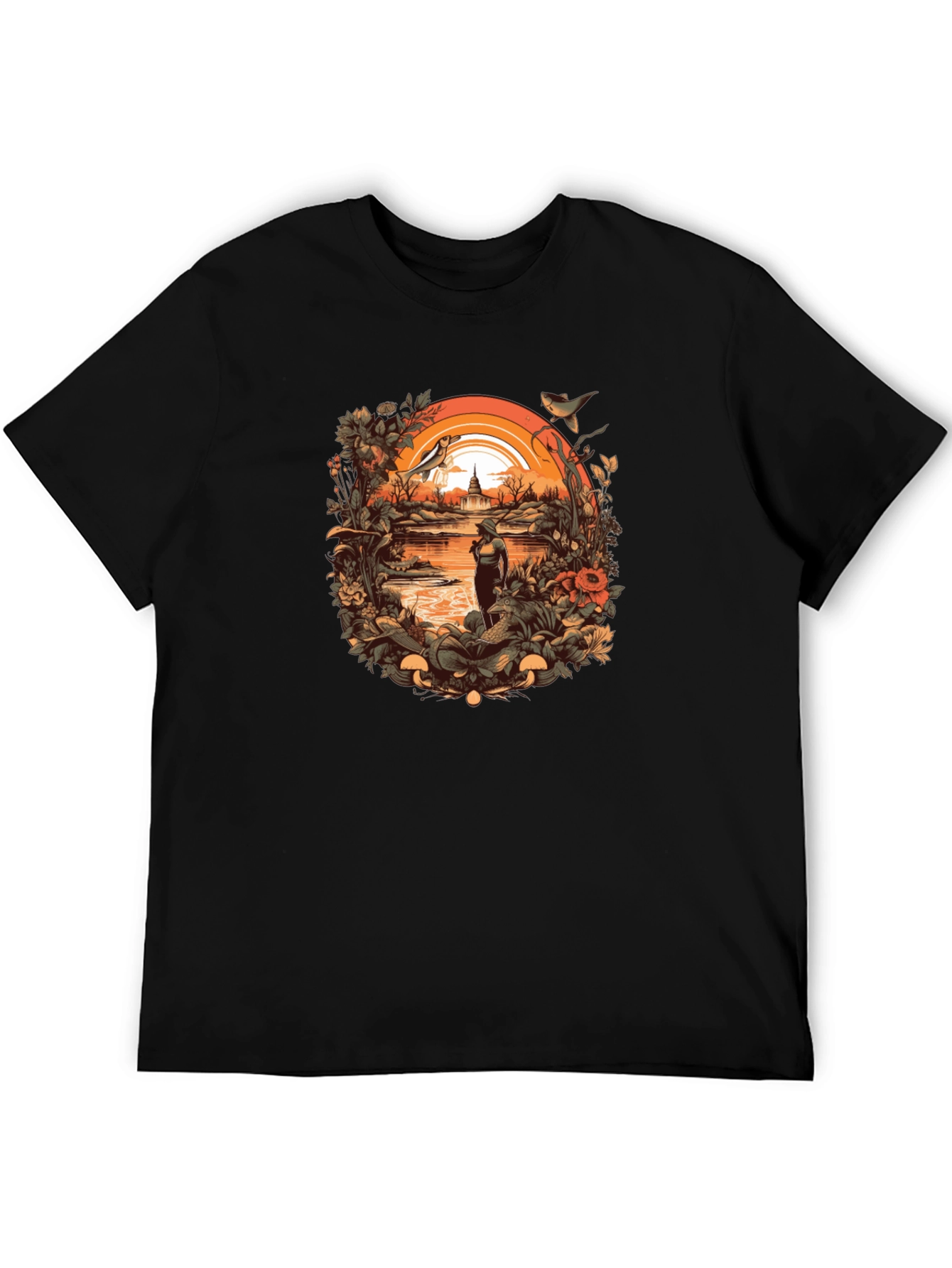 Nature Lovers Black T-Shirt