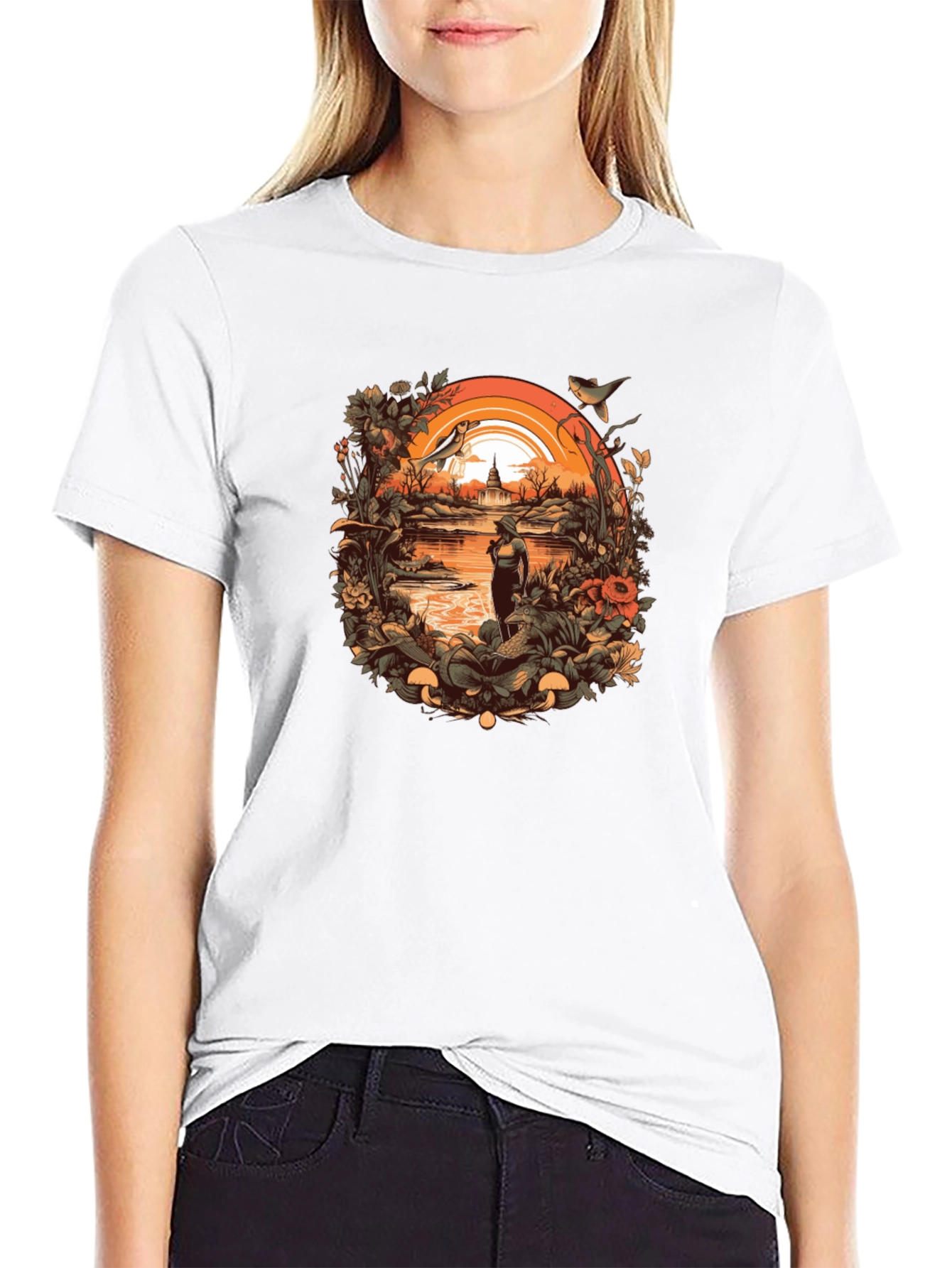 Nature Lovers Black T-Shirt