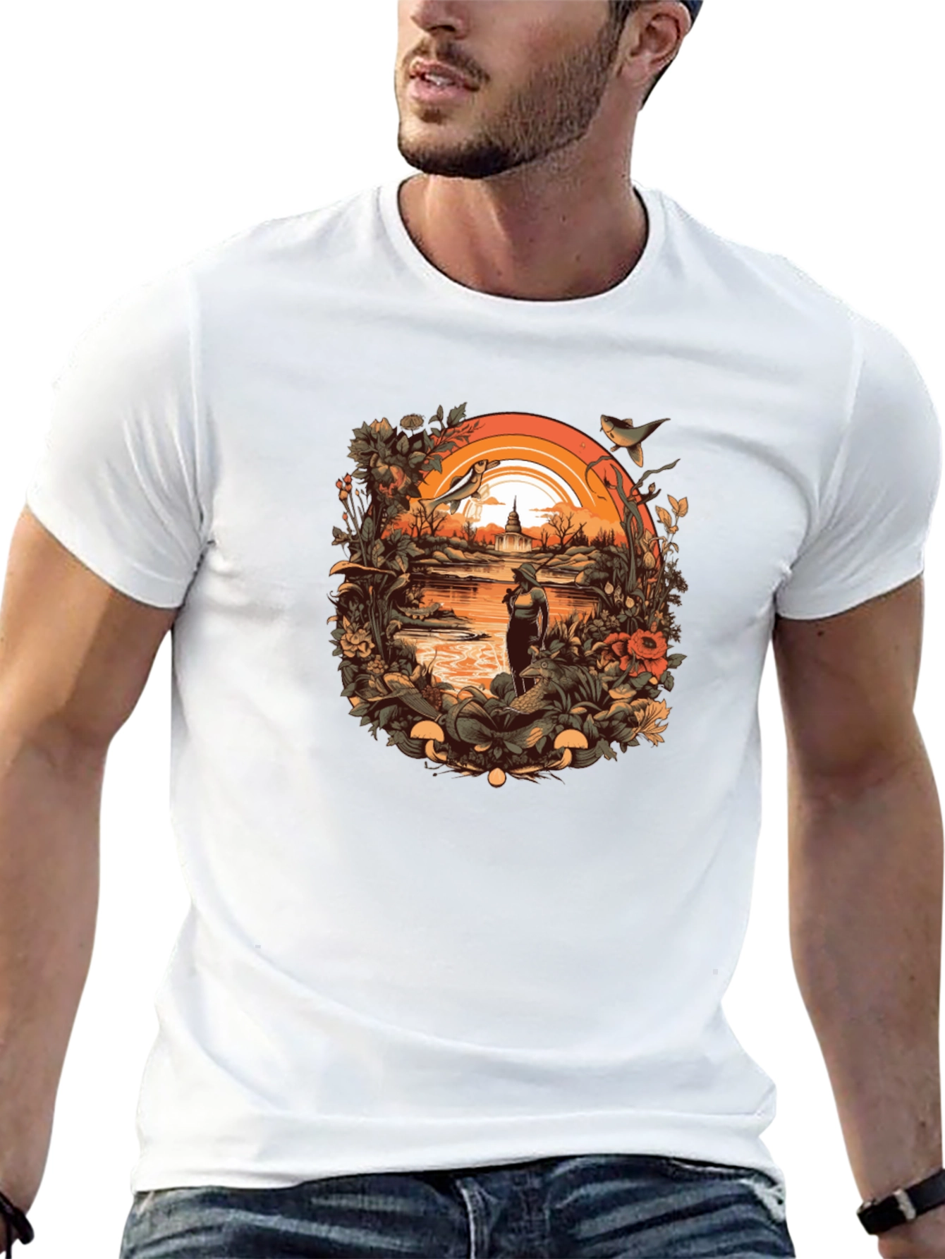 Nature Lovers Black T-Shirt