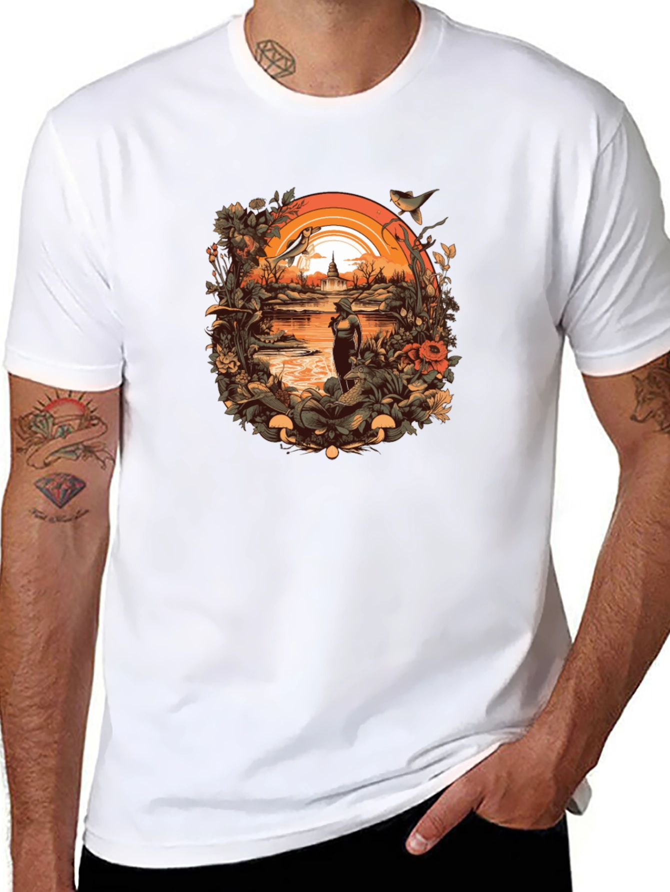 Nature Lovers Black T-Shirt