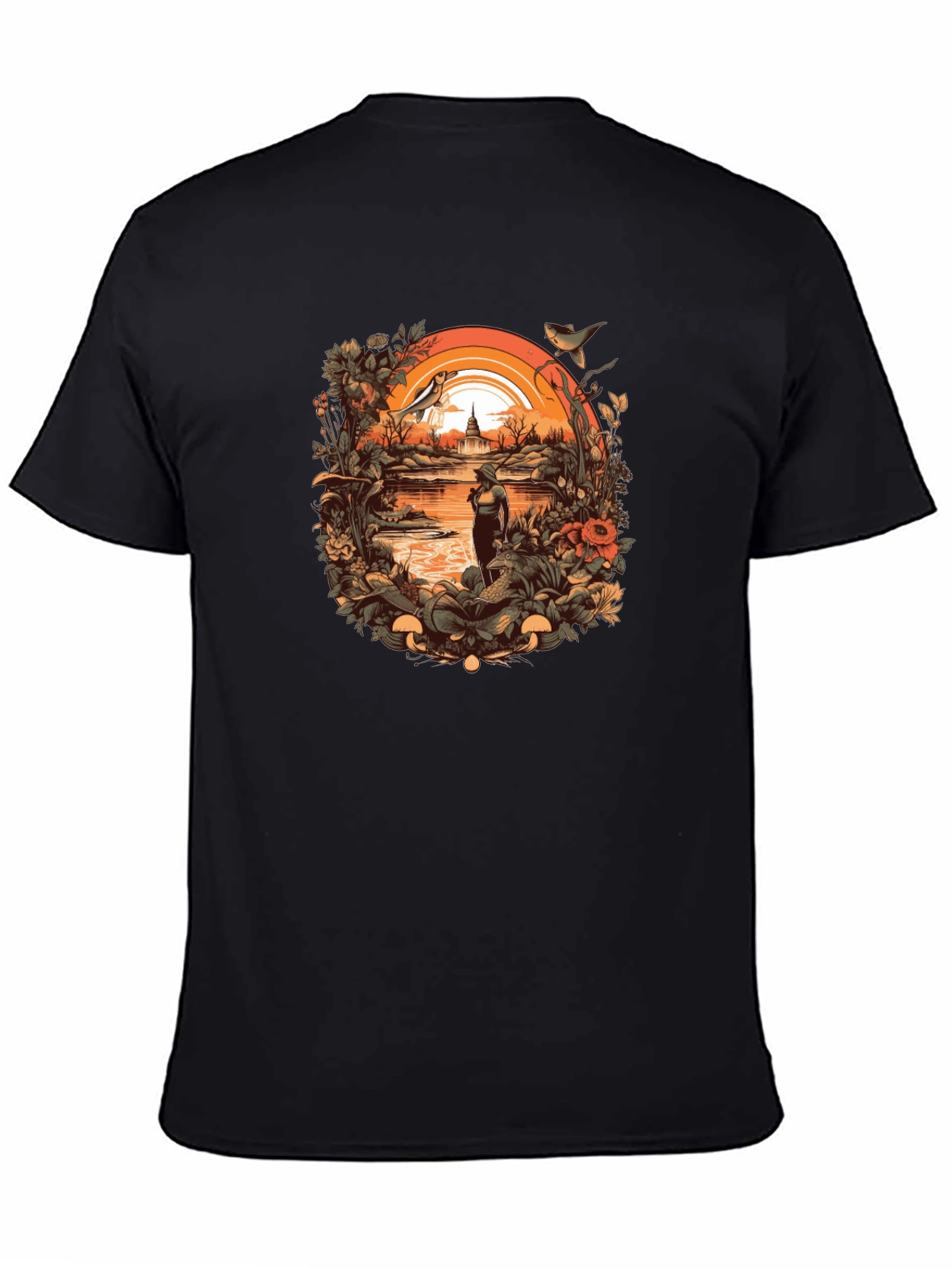 Nature Lovers Black T-Shirt