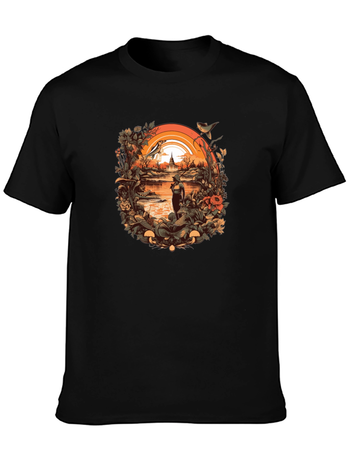 Nature Lovers Black T-Shirt