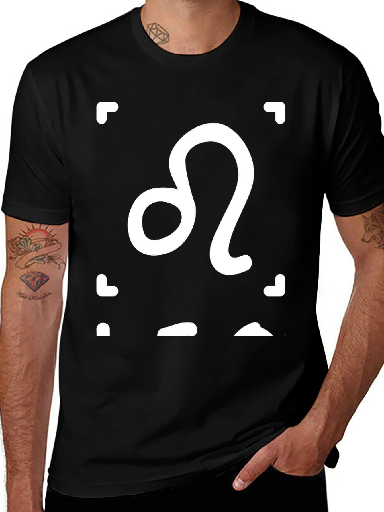 Leo Zodiac T-Shirt - Black Astrology Tee