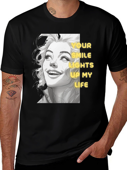 Smile Lights Up Life Graphic Tee