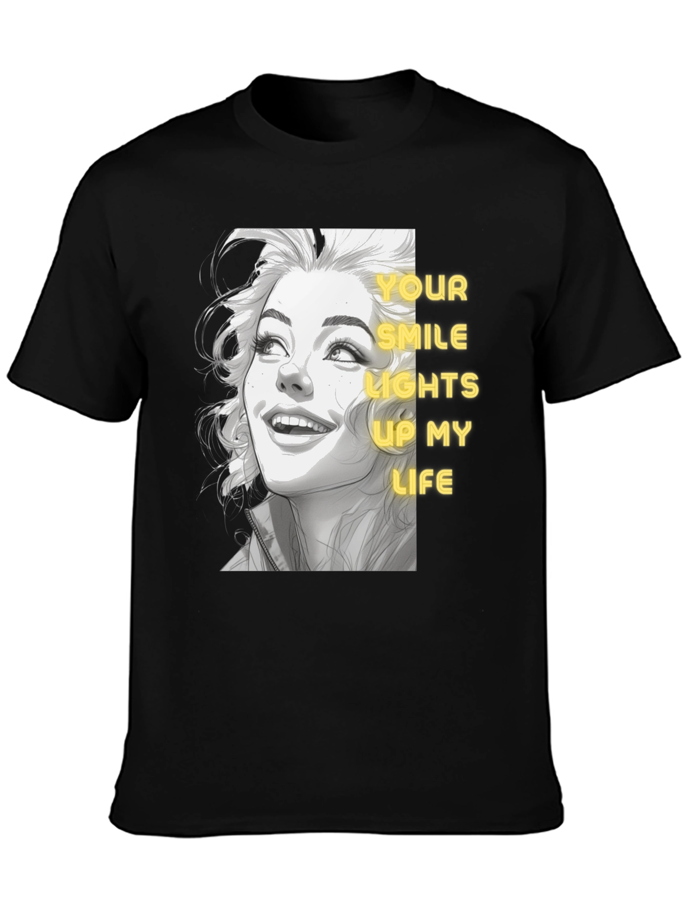 Smile Lights Up Life Graphic Tee