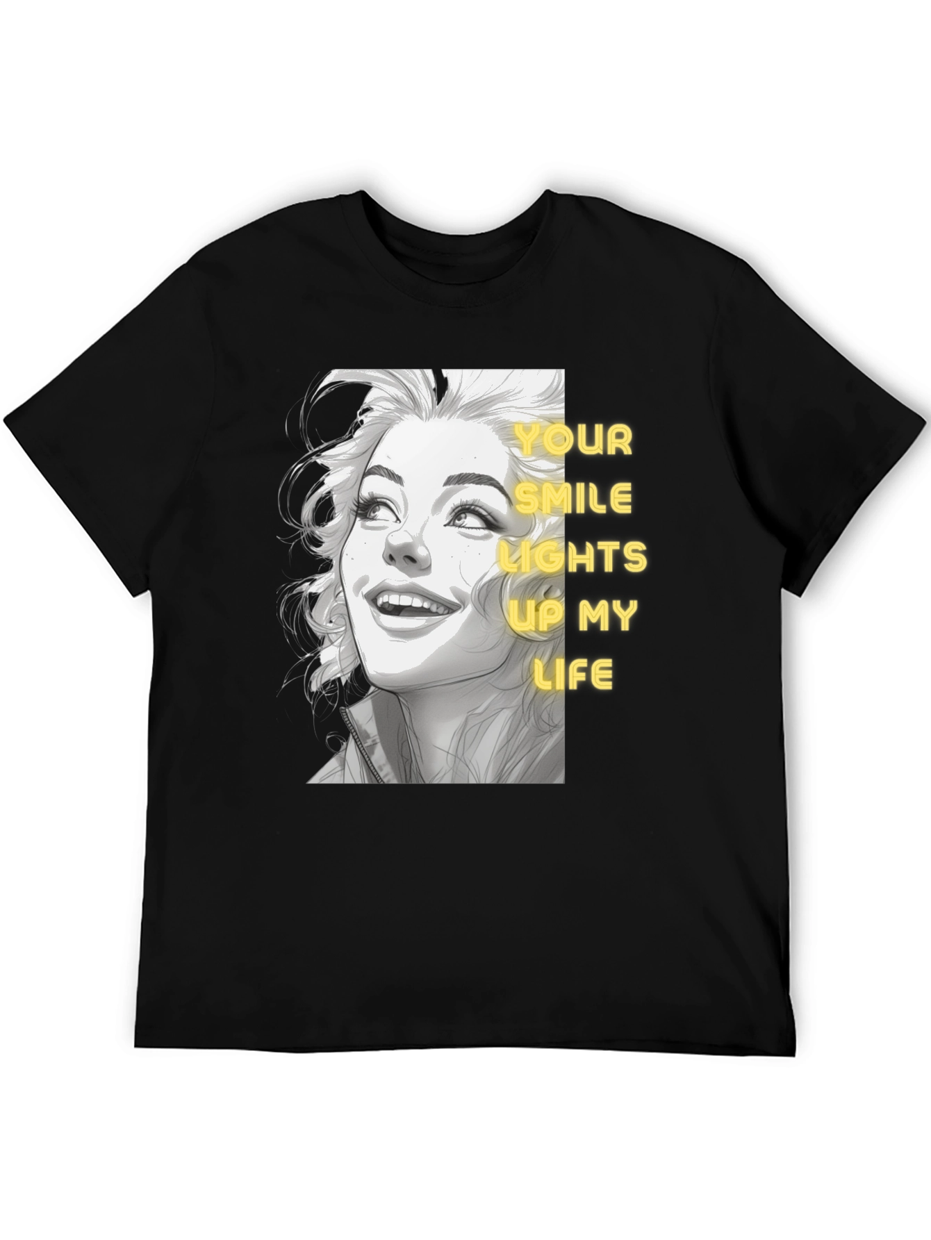Smile Lights Up Life Graphic Tee