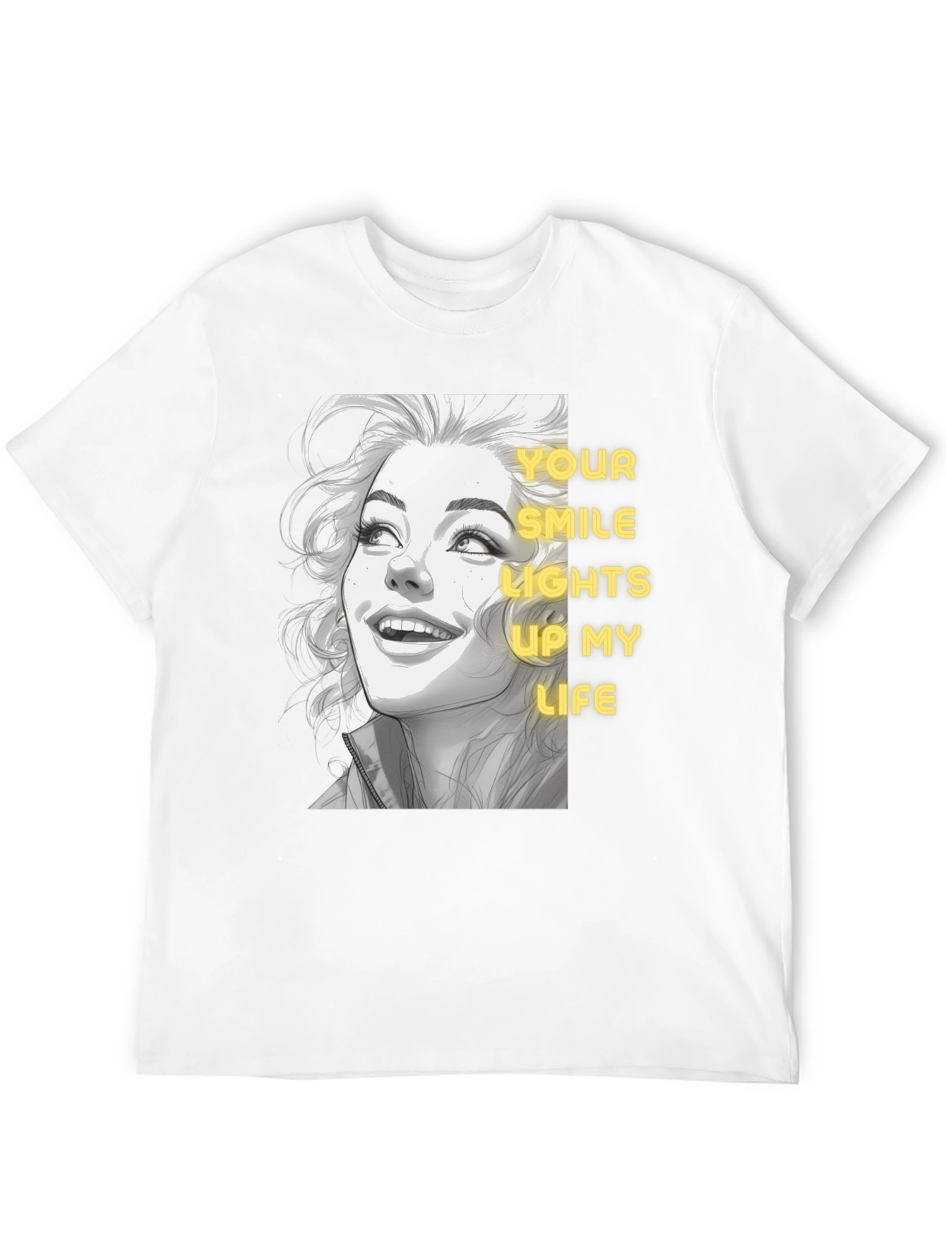 Smile Lights Up Life Graphic Tee