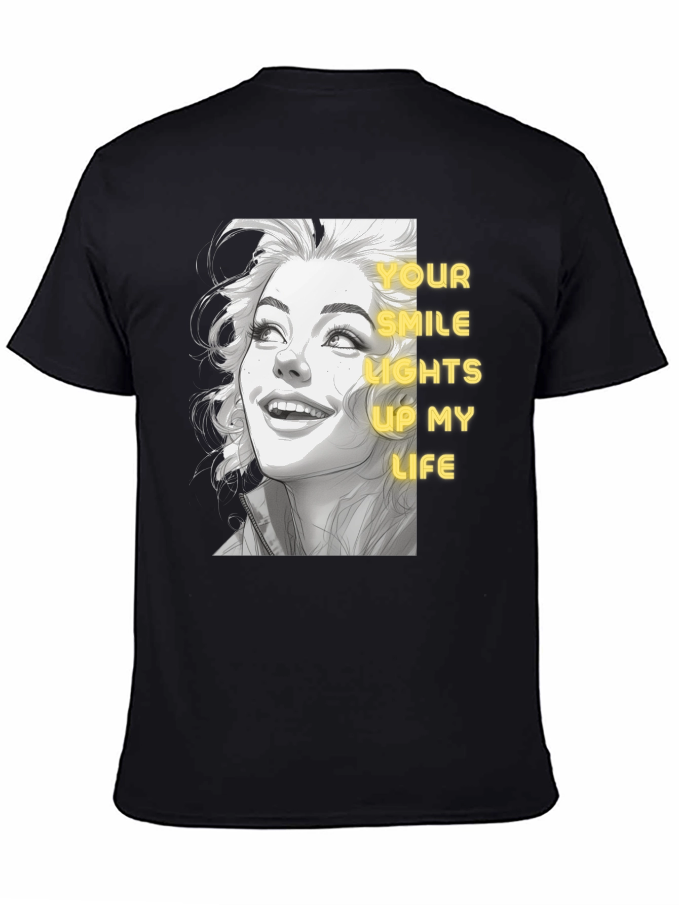 Smile Lights Up Life Graphic Tee