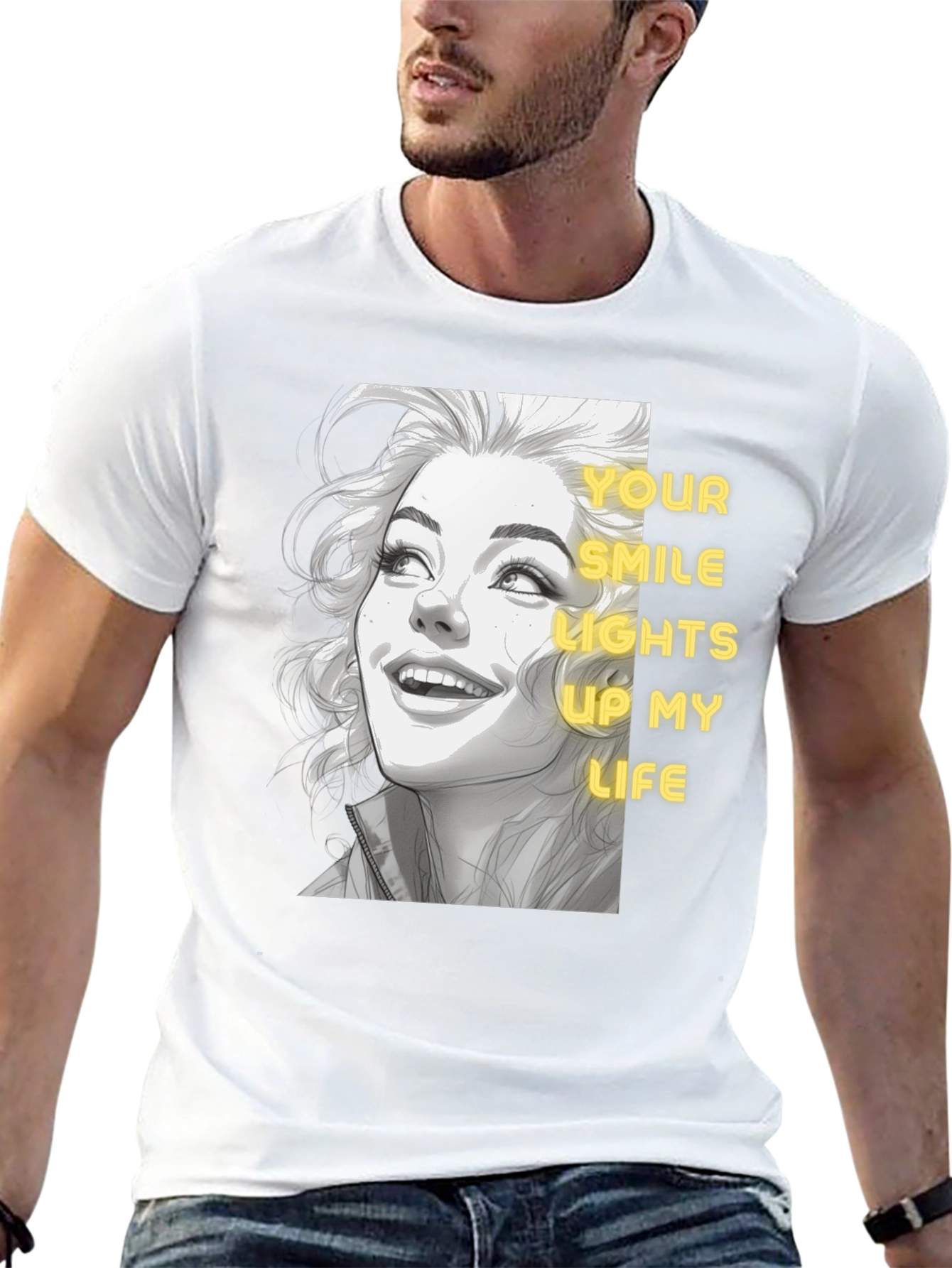 Smile Lights Up Life Graphic Tee