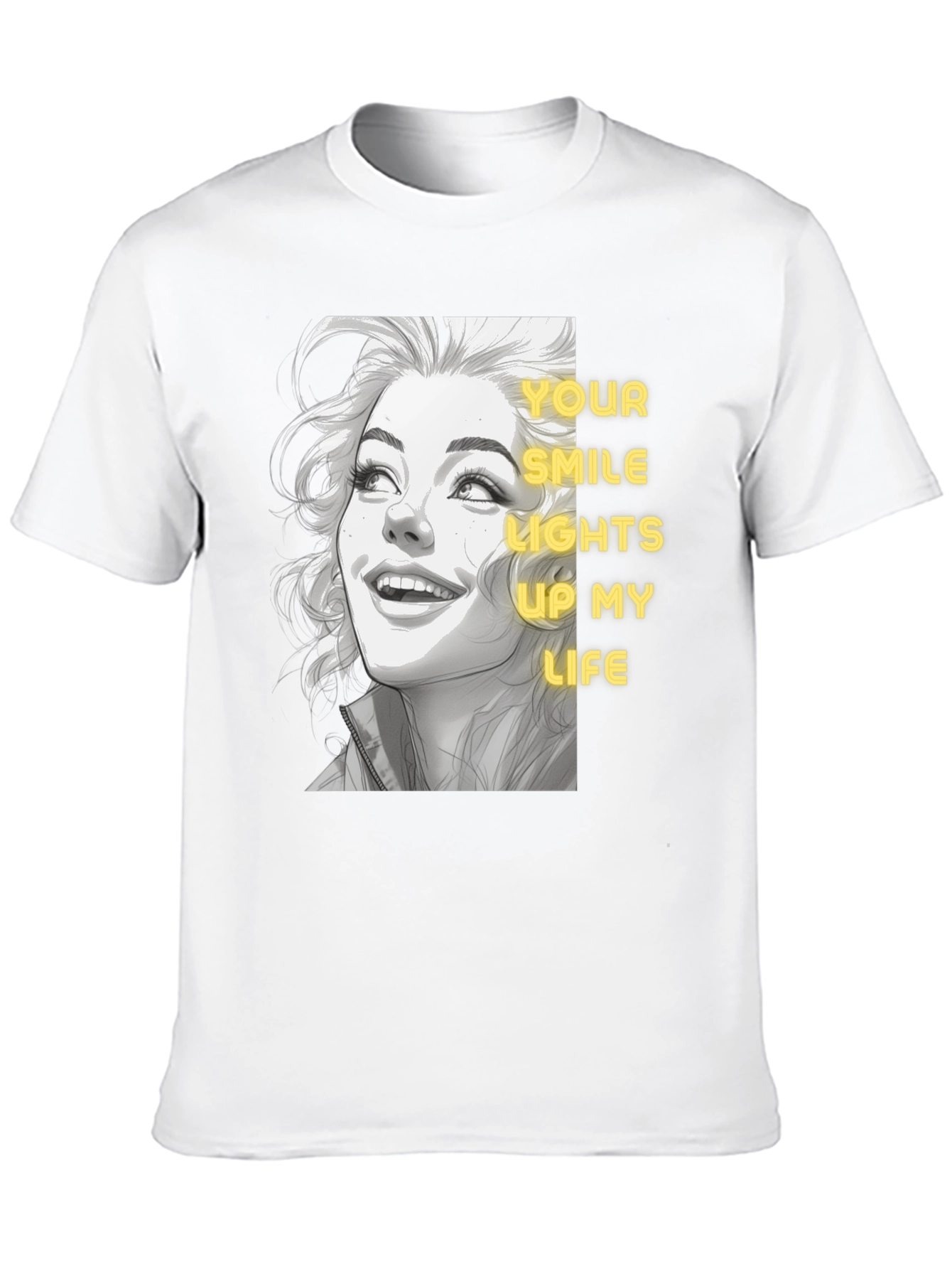 Smile Lights Up Life Graphic Tee