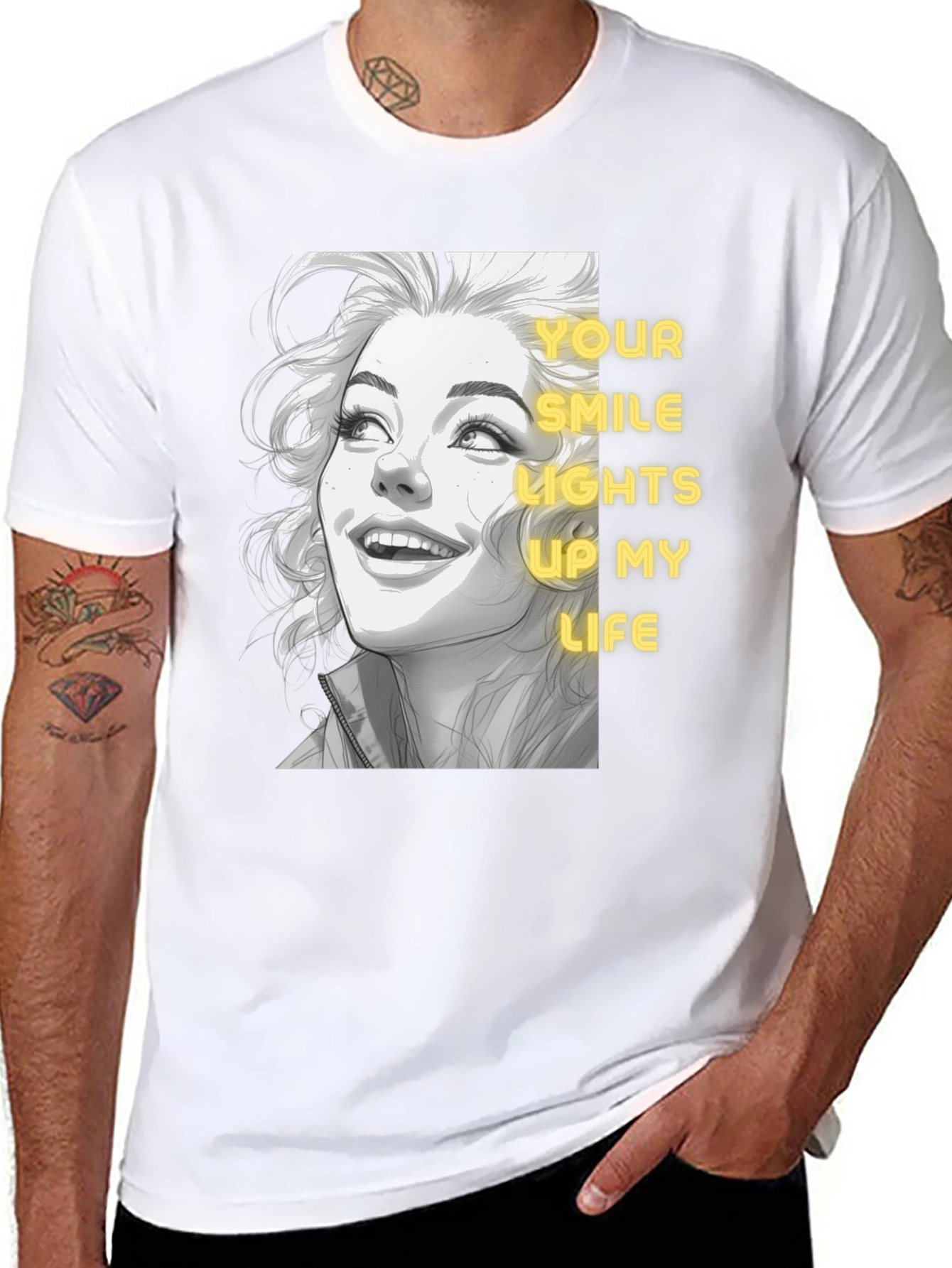 Smile Lights Up Life Graphic Tee