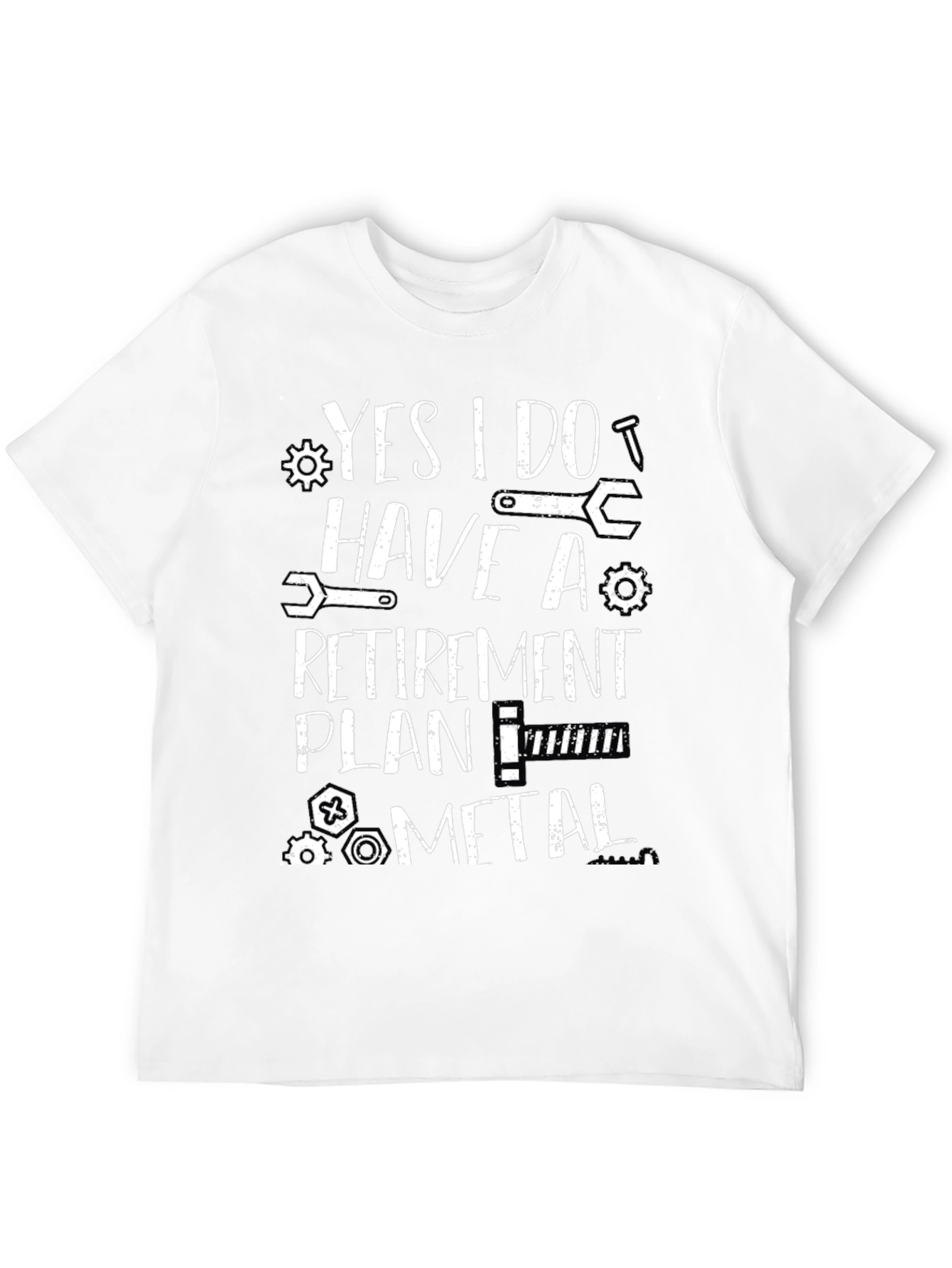 Funny Retirement Plan Metal T-Shirt
