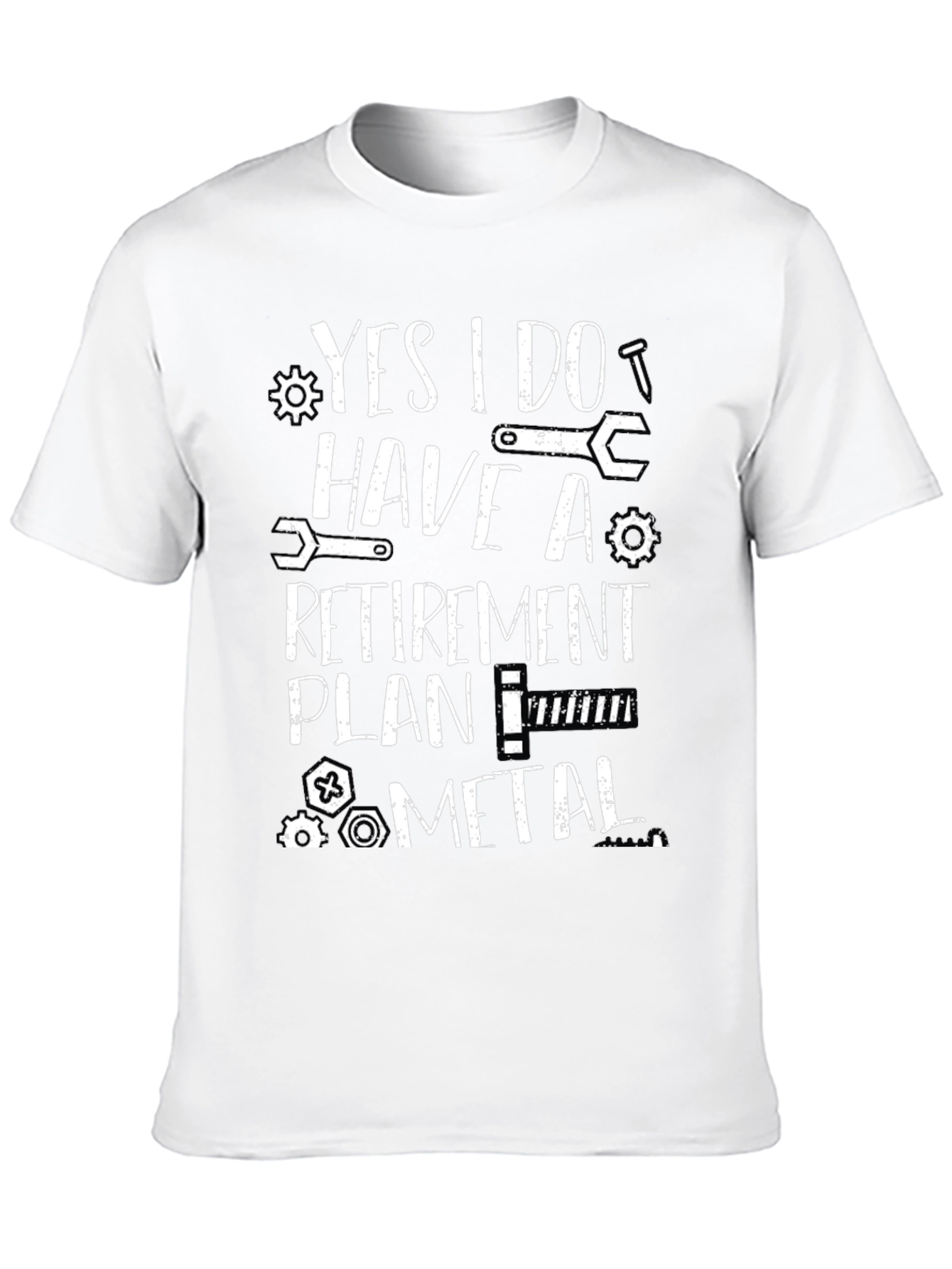 Funny Retirement Plan Metal T-Shirt