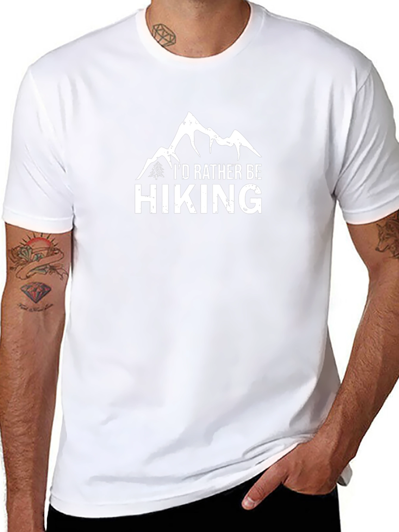 Id Rather Be Hiking T-Shirt - Black