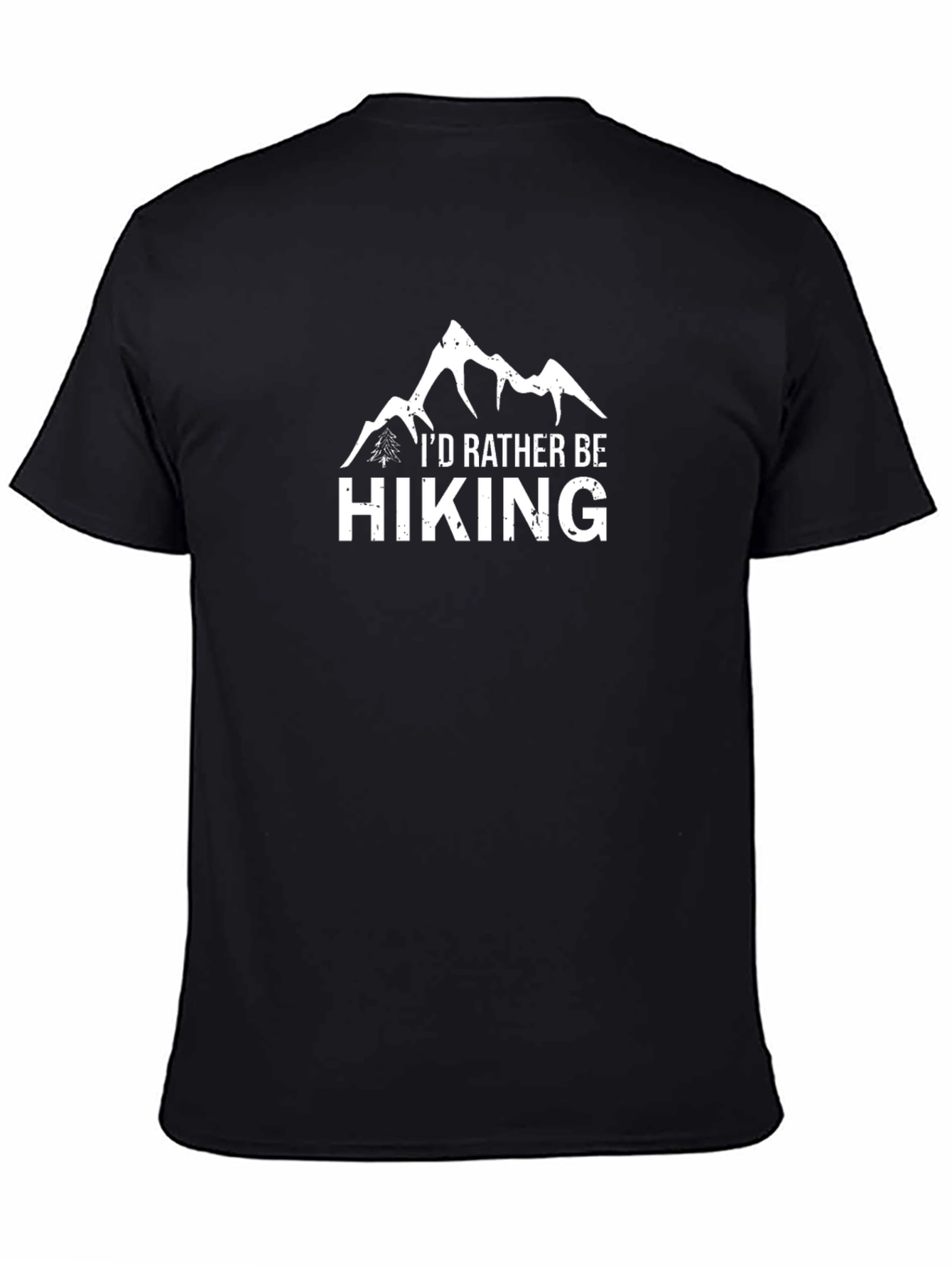 Id Rather Be Hiking T-Shirt - Black